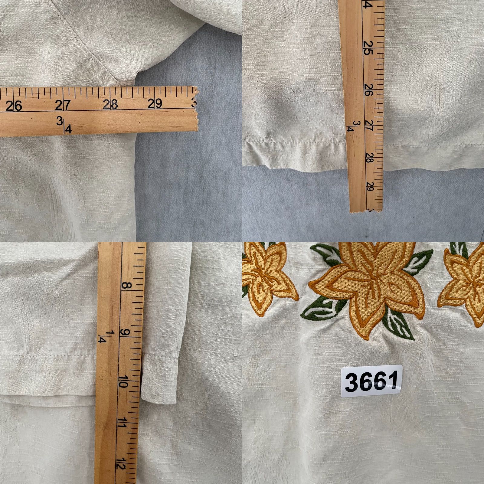 Tommy Bahama Tommy Bahama Shirt Adult 2XL Cream Silk Martini Lounge Embroidered Camp Mermaid Size US XXL / EU 58 / 5 - 8 Thumbnail