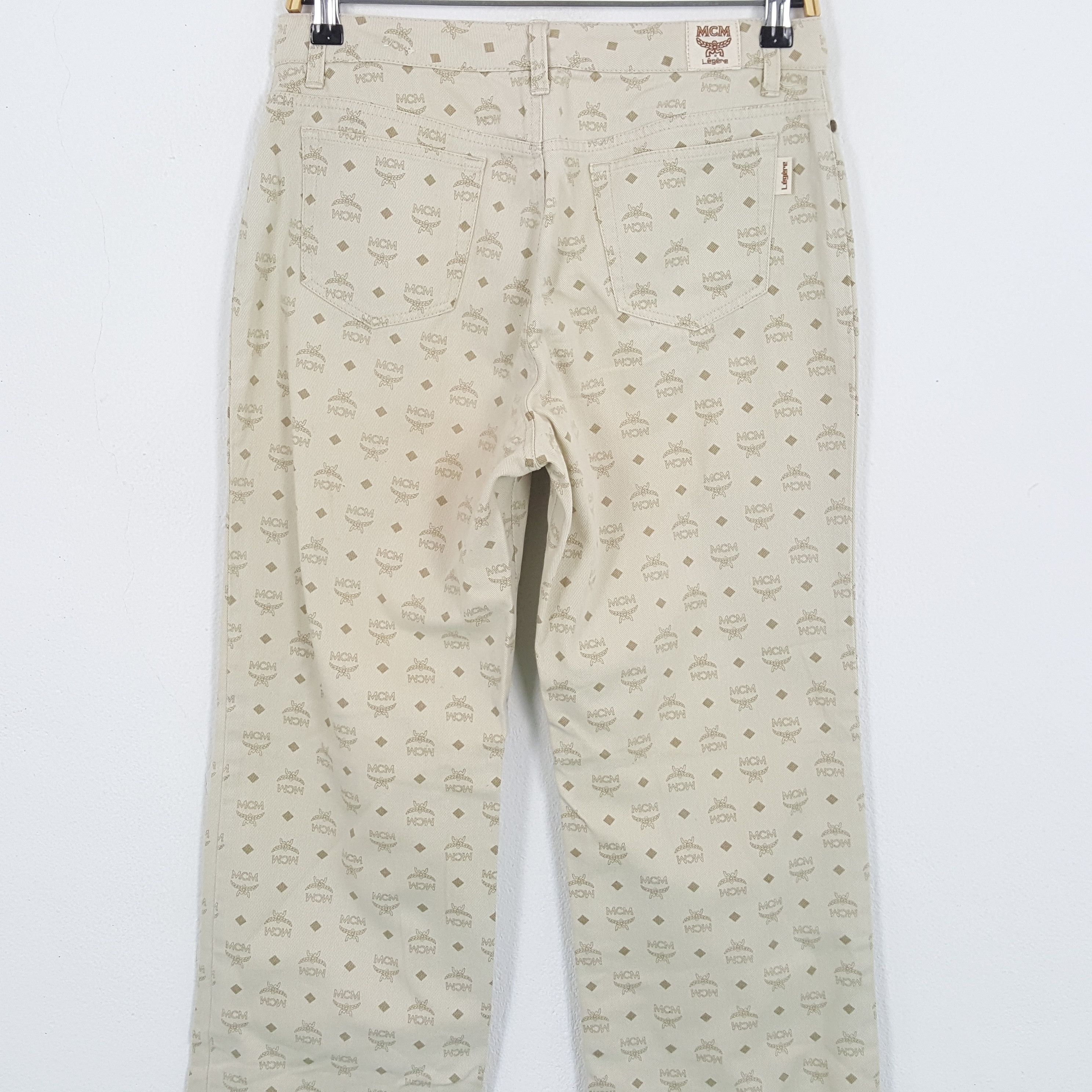 MCM × Vintage Vintage MCM LEGERE Fashion Brand Monogram Style Pants Size US 29 - 5 Thumbnail