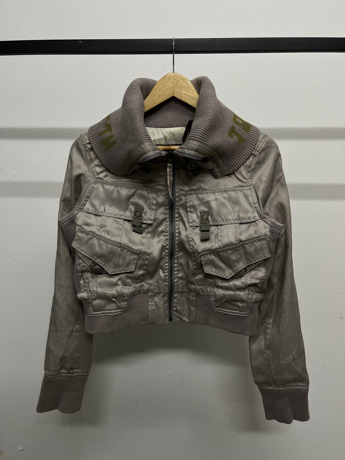 GOA 2000's Bono Vkei Nylon Jeansmith Tactical Bomber Jacket Size US S / EU 44-46 / 1 - 1 Thumbnail