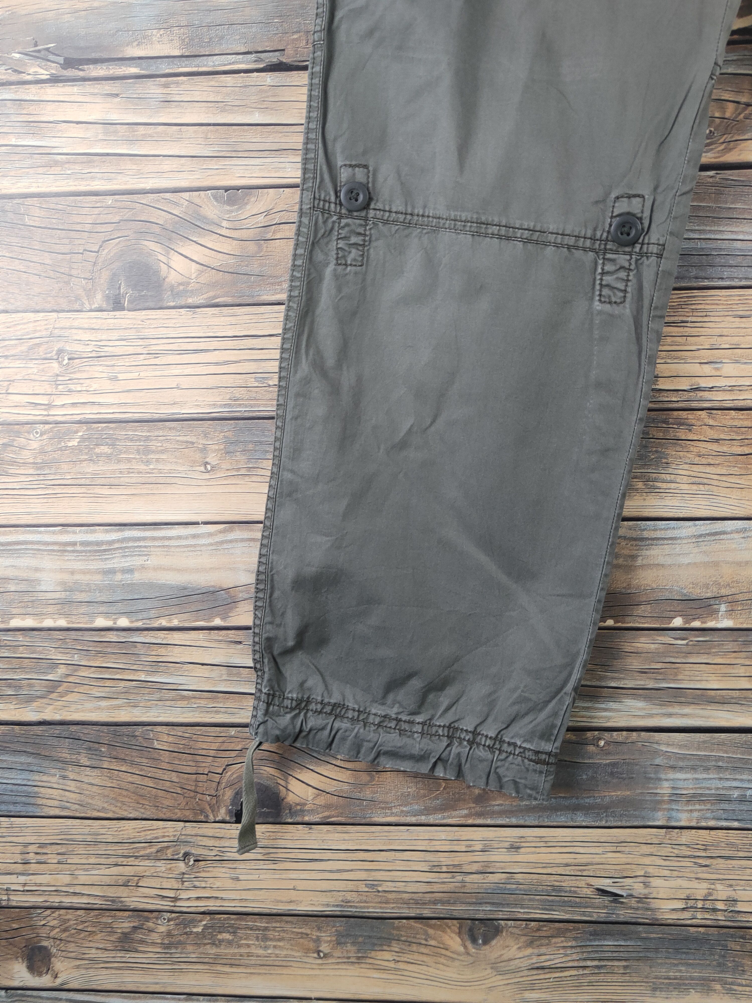 Japanese Brand DL Uniqlo Dark Green Multipocket Cargo Pants #1921 Size US 32 / EU 48 - 4 Thumbnail