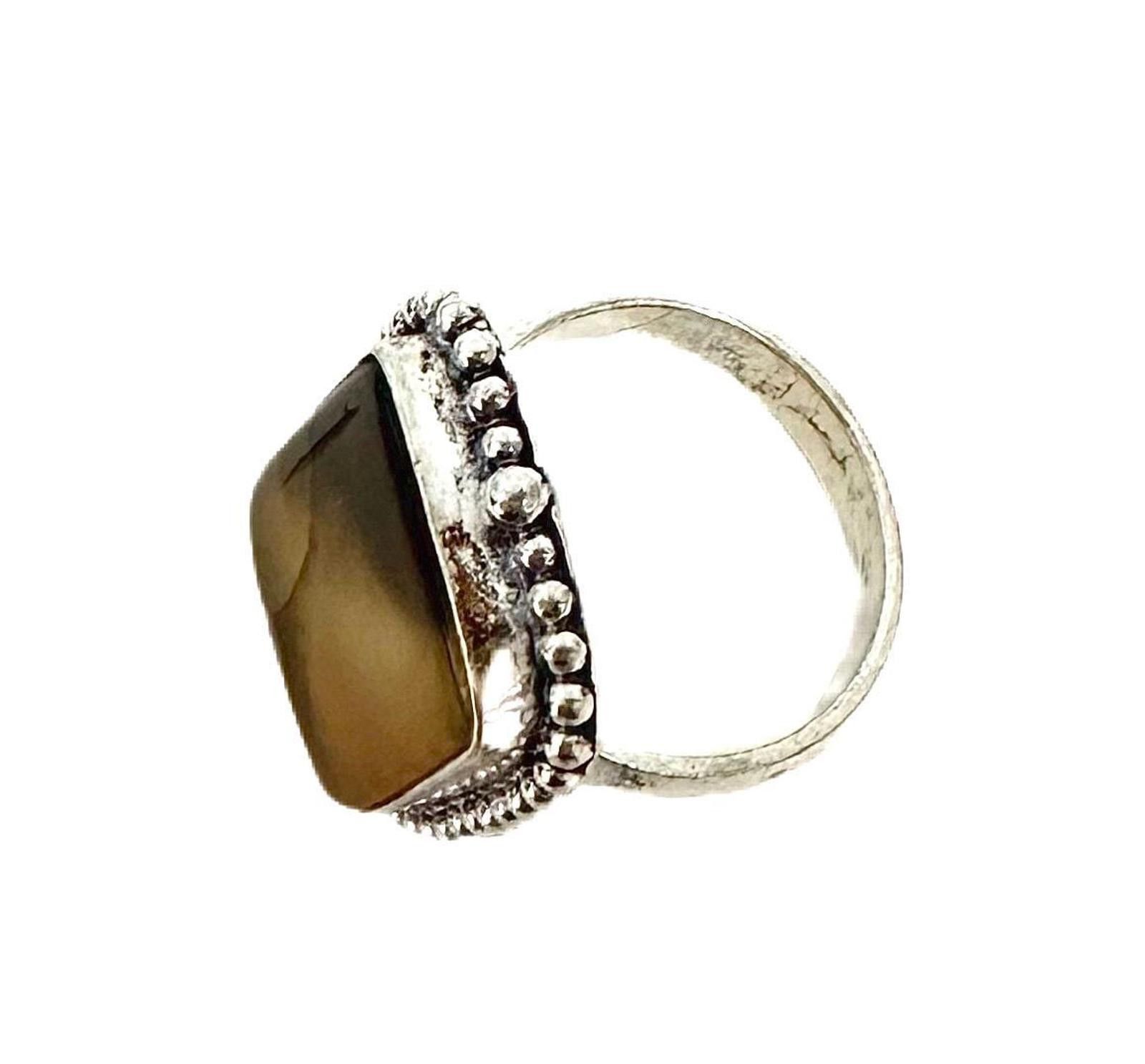 Other Silver Carnelian Agate Ring: 925, Brown Gemstone, Size 7 Size ONE SIZE - 2 Thumbnail