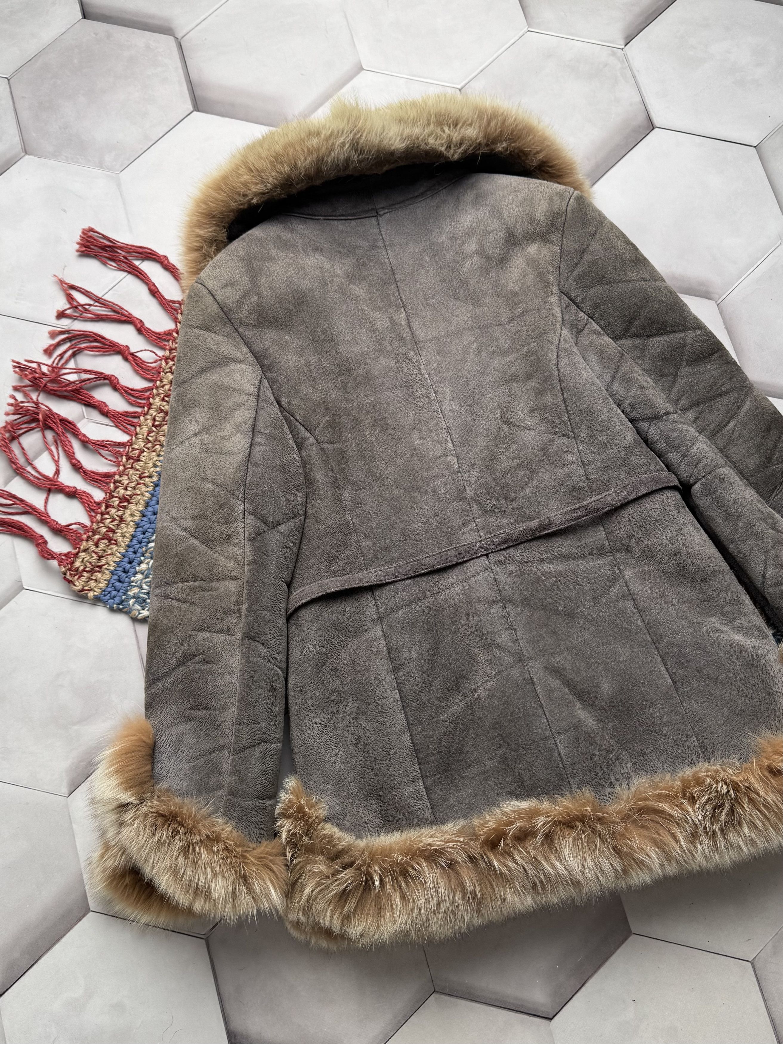 Japanese Brand Vintage Real Sheepskin Coat (E4) Size M / US 6-8 / IT 42-44 - 11 Thumbnail