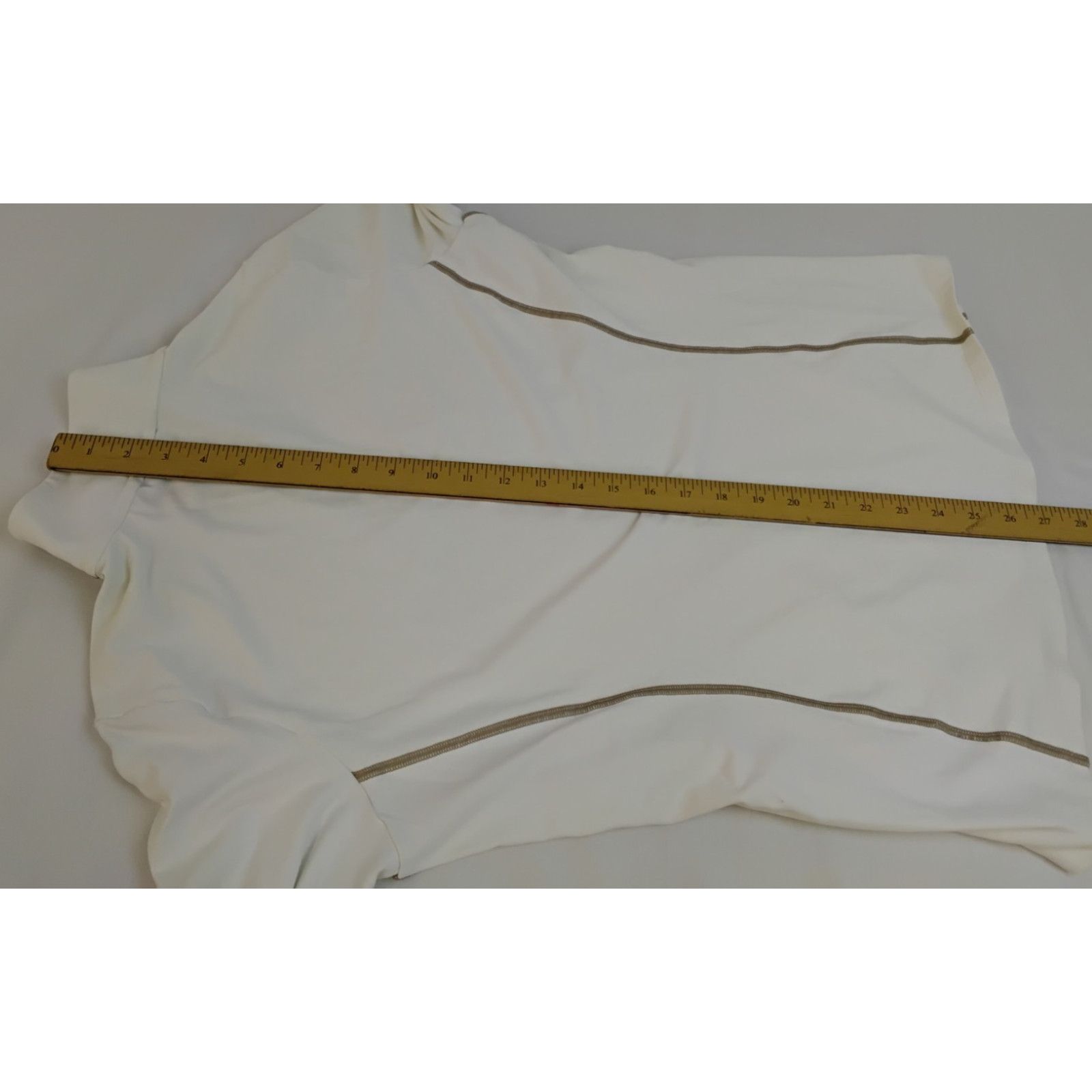 Bogner Bogner 1/4 Zip Base Layer Women's L White w/ Gold Stripe Size L / US 10 / IT 46 - 16 Thumbnail