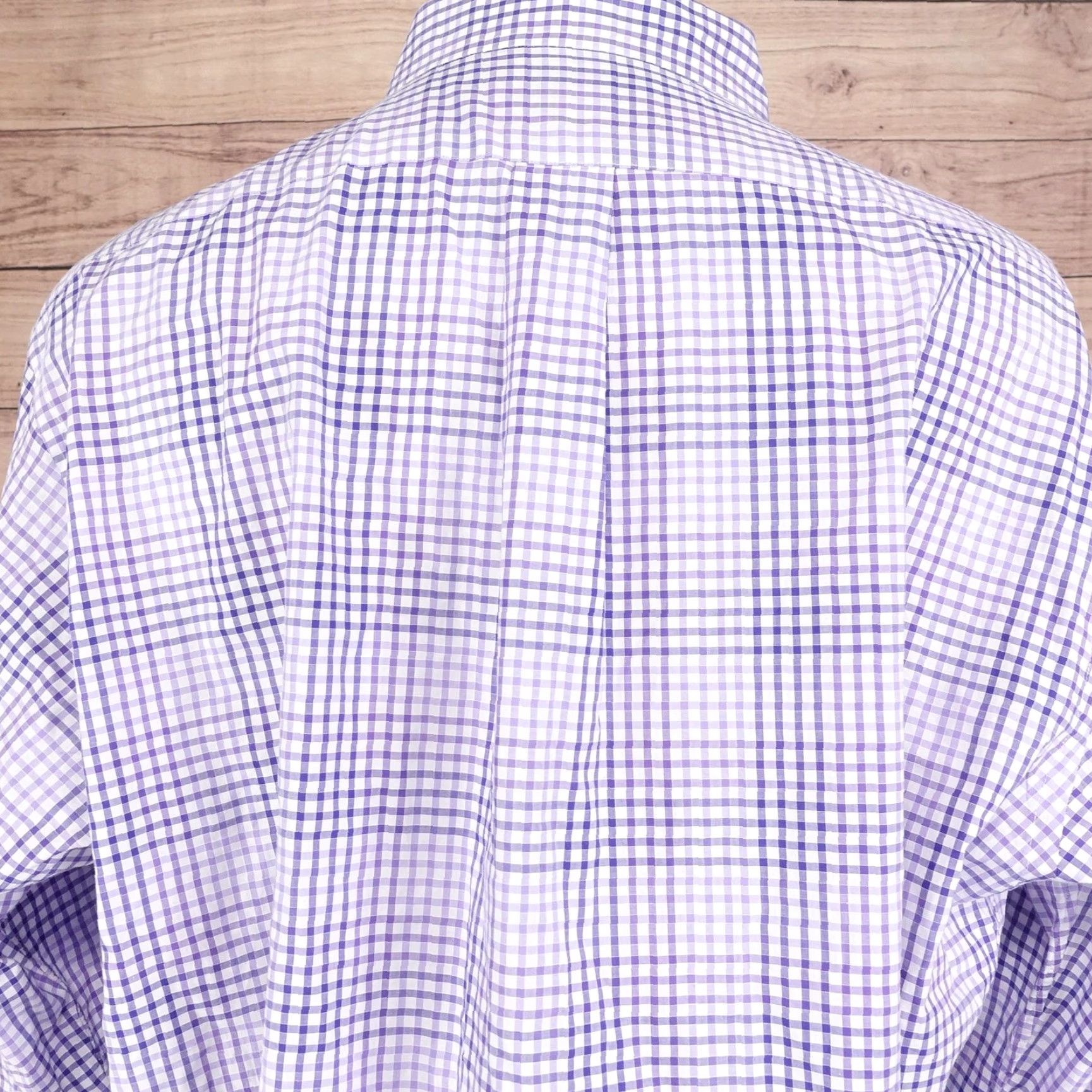 Cremieux Daniel Cremieux Classics Button Down Shirt Mens 2XL Purple Gingham 100% Cotton Size US XXL / EU 58 / 5 - 5 Thumbnail