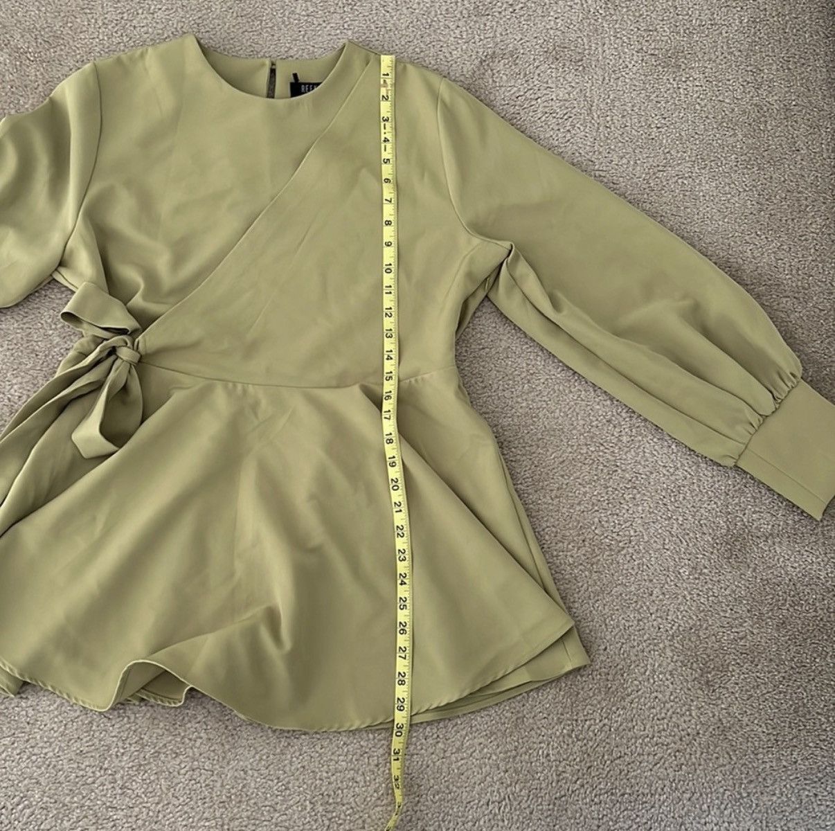 Other Refka Pistachio Green Peplum Blouse Size 12 New With Tags Size XL / US 12-14 / IT 48-50 - 8 Thumbnail