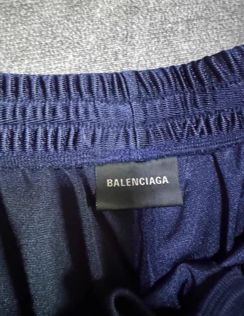 Balenciaga Balenciaga size XS Blue Double Ring Sports Basketball Silk Size US 27 - 3 Thumbnail