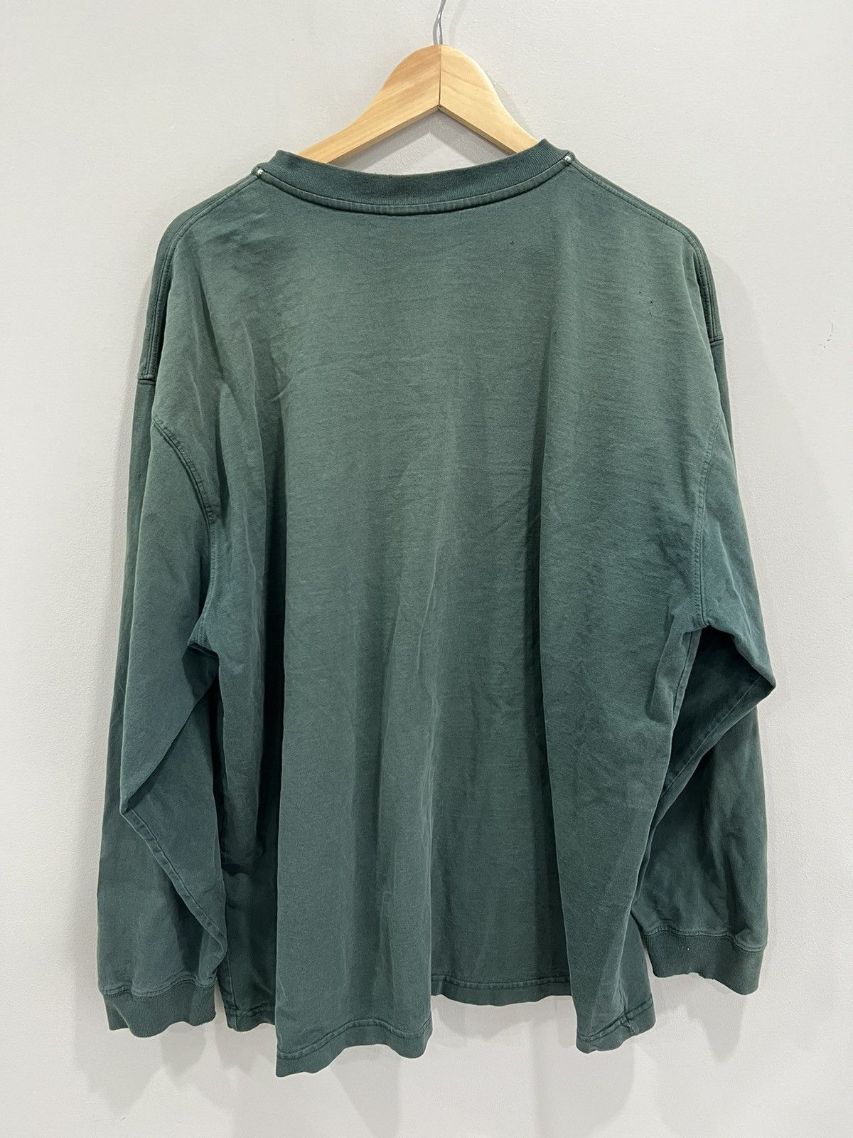Carhartt Vintage Carhartt Henley Shirt forest green faded Size US XL / EU 56 / 4 - 2 Thumbnail