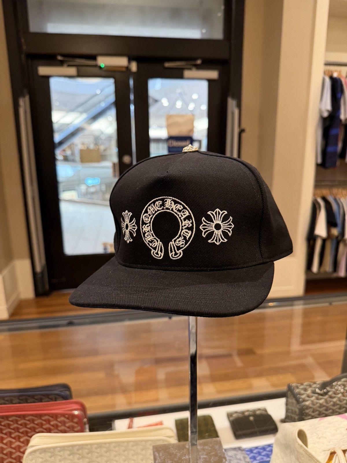 Chrome Hearts Chrome Hearts Denim Horseshoe Baseball Snapback Size ONE SIZE - 1 Thumbnail