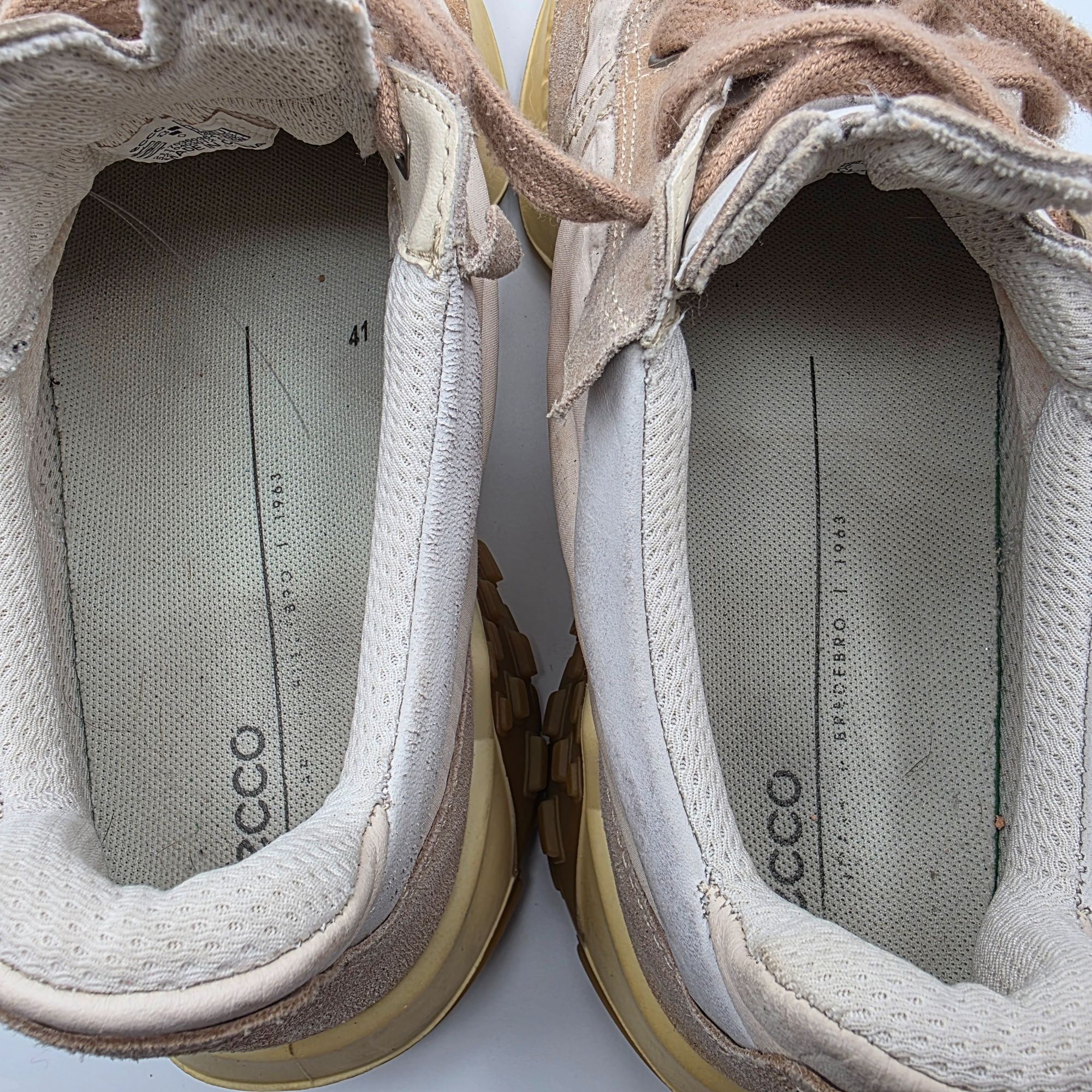 Ecco ECCO Retro Sneaker Womens Size 10.5 Beige Brown Shoes Casual Size US 10.5 / IT 40.5 - 6 Thumbnail