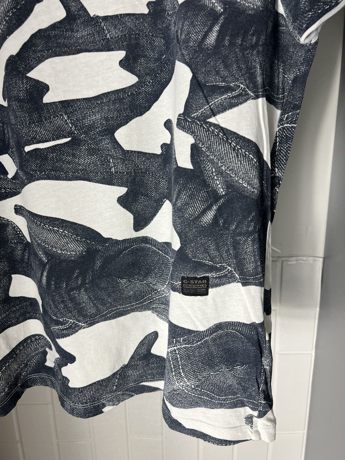 G-Star × Vintage VERY RARE G STAR RAW DESIGNER SHARKS T-SHIRT JAPAN STYLE Y2K Size US M / EU 48-50 / 2 - 3 Thumbnail
