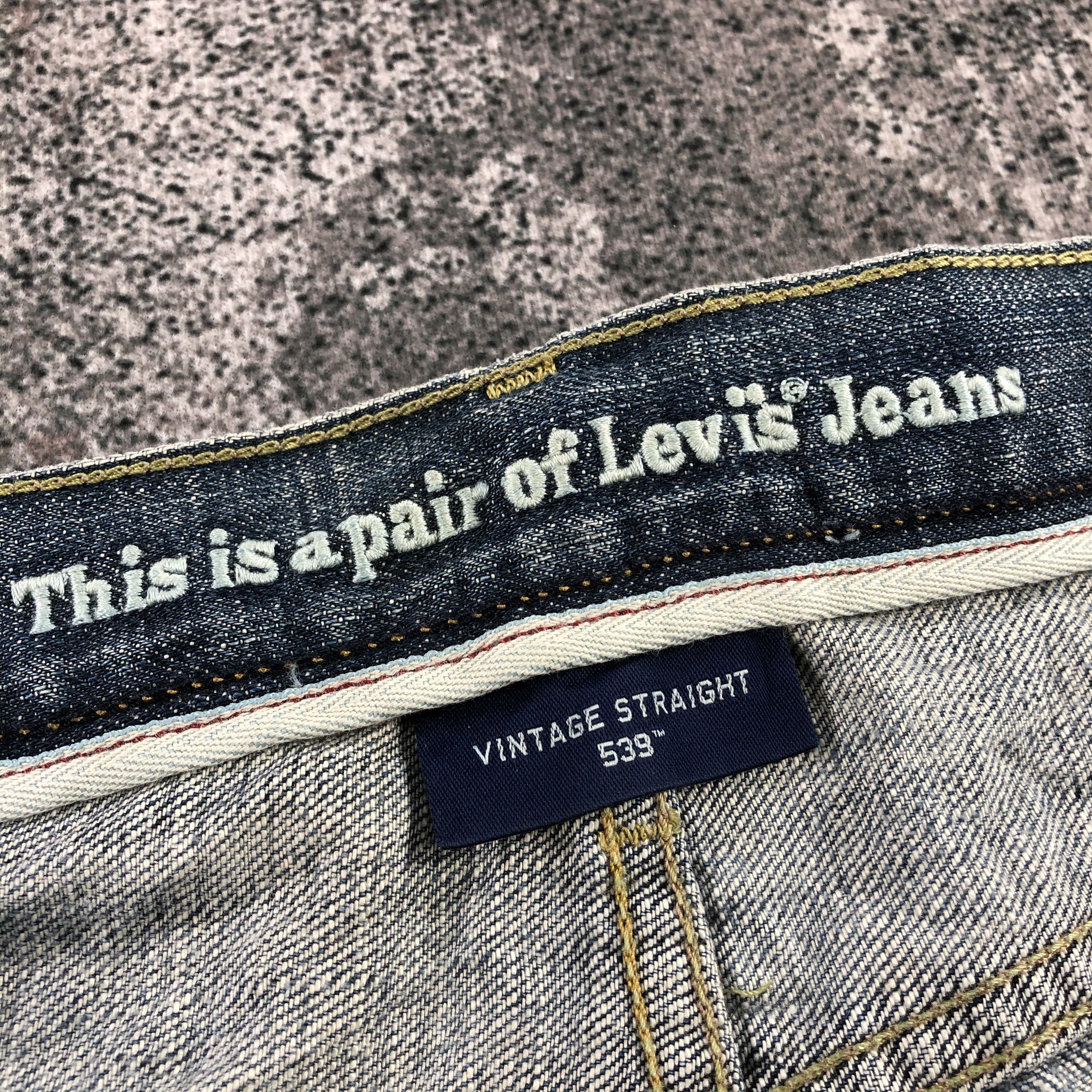 Levi's Vintage Levi's 539 Jeans Rusty Faded Blue Denim KJ1028 Size US 33 - 17 Thumbnail