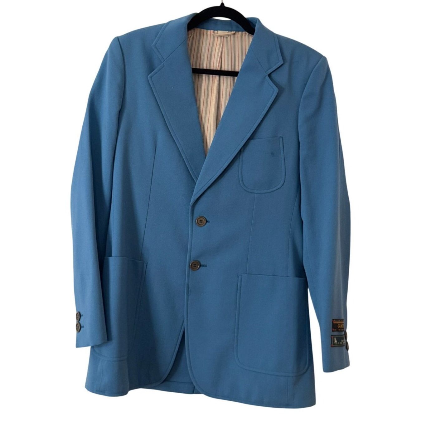 Gucci Gucci Blue Wool Blazer Size 48R - 1 Thumbnail