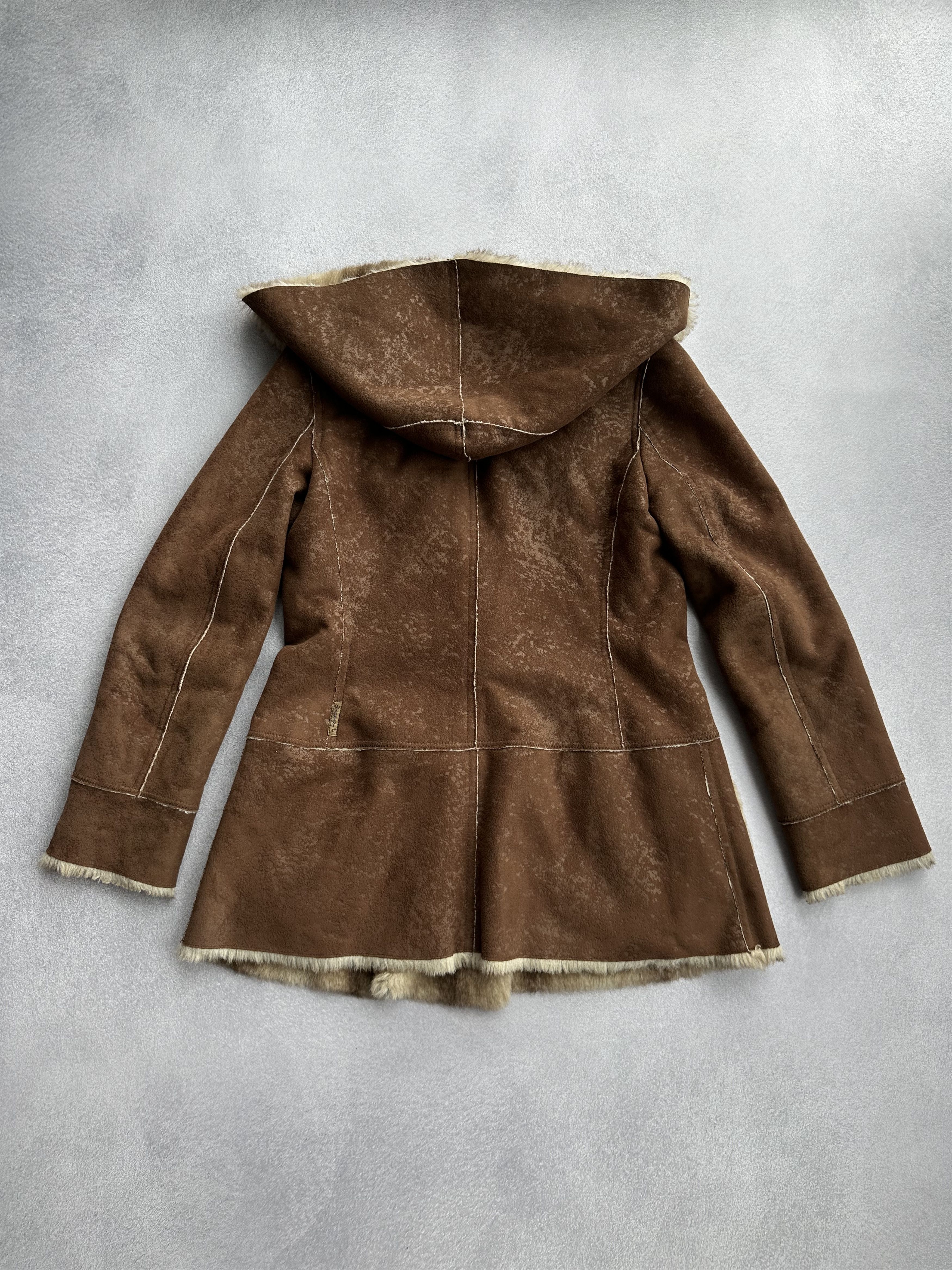 Armani × Japanese Brand × Vintage Vintage Armani Jeans Sheepskin Fur Woman Jacket Size M / US 6-8 / IT 42-44 - 10 Thumbnail