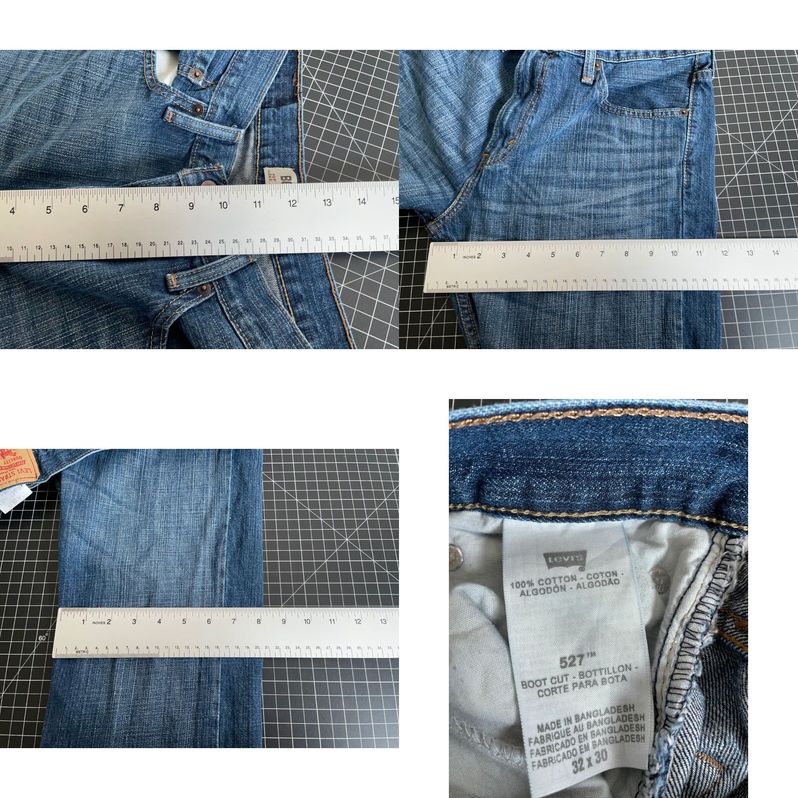Levi's Levi's 527 Slim Bootcut Jeans Men's 32 x 29 Blue Denim 2010s Size US 32 / EU 48 - 8 Thumbnail