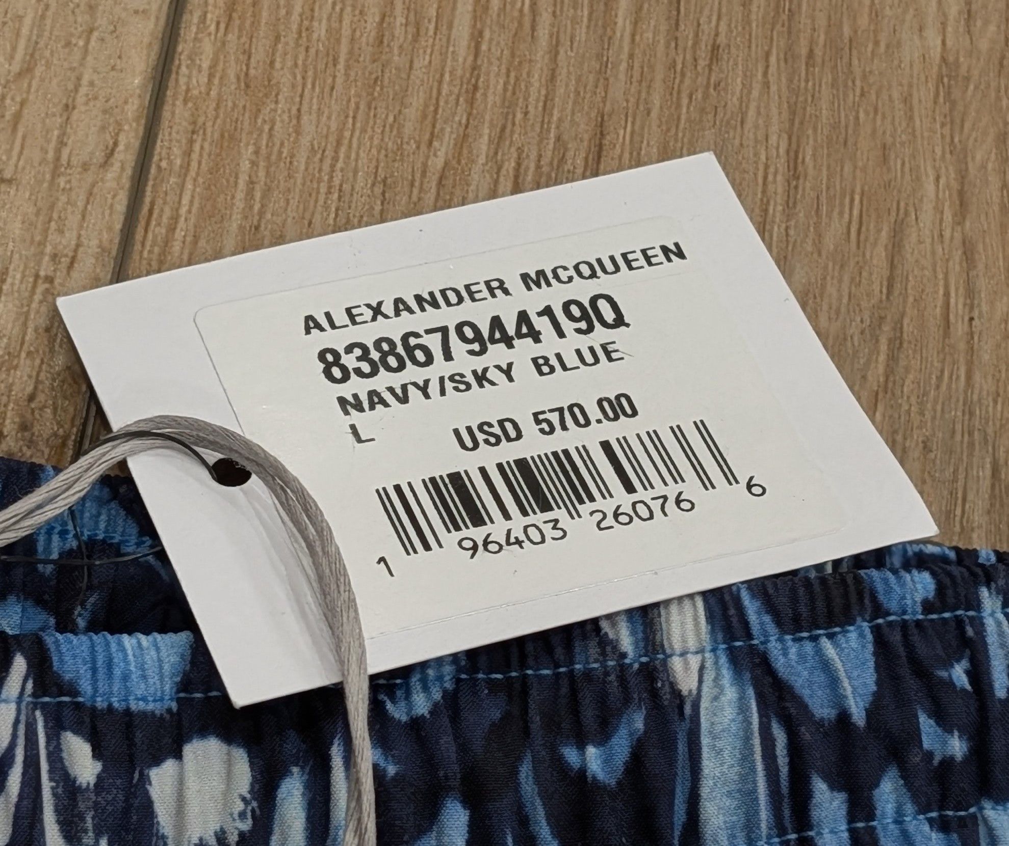 Alexander McQueen Alexander McQueen Feather Print Swim Shorts Blue Large Size US 34 / EU 50 - 5 Thumbnail