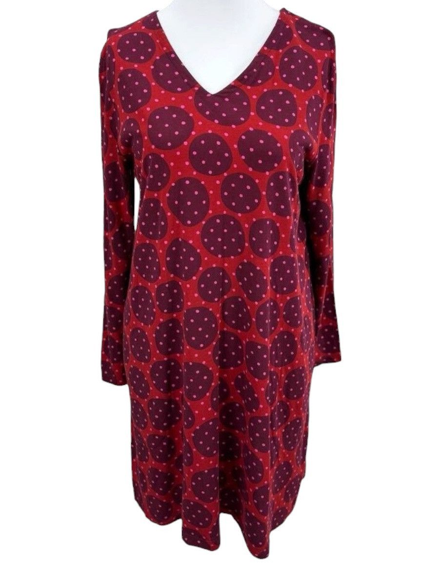 Gudrun Sjoden Gudrun Sjõdén Polka Dot LS V-Neck Organic Cotton Tunic Dress Size M / US 6-8 / IT 42-44 - 1 Thumbnail