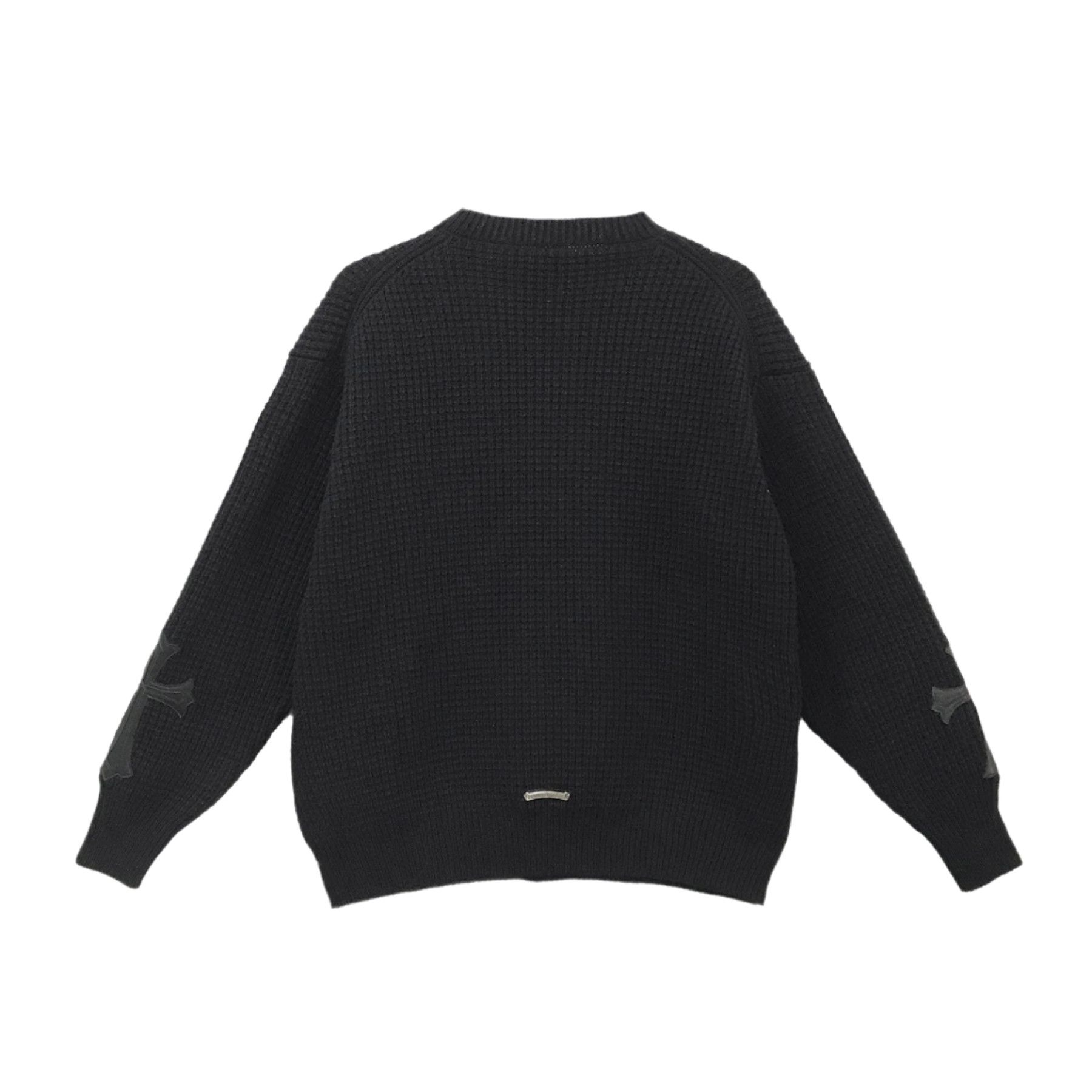 Chrome Hearts Chrome Hearts Waffle Cross Patch Cashmere Sweater Size L / US 10 / IT 46 - 2 Thumbnail