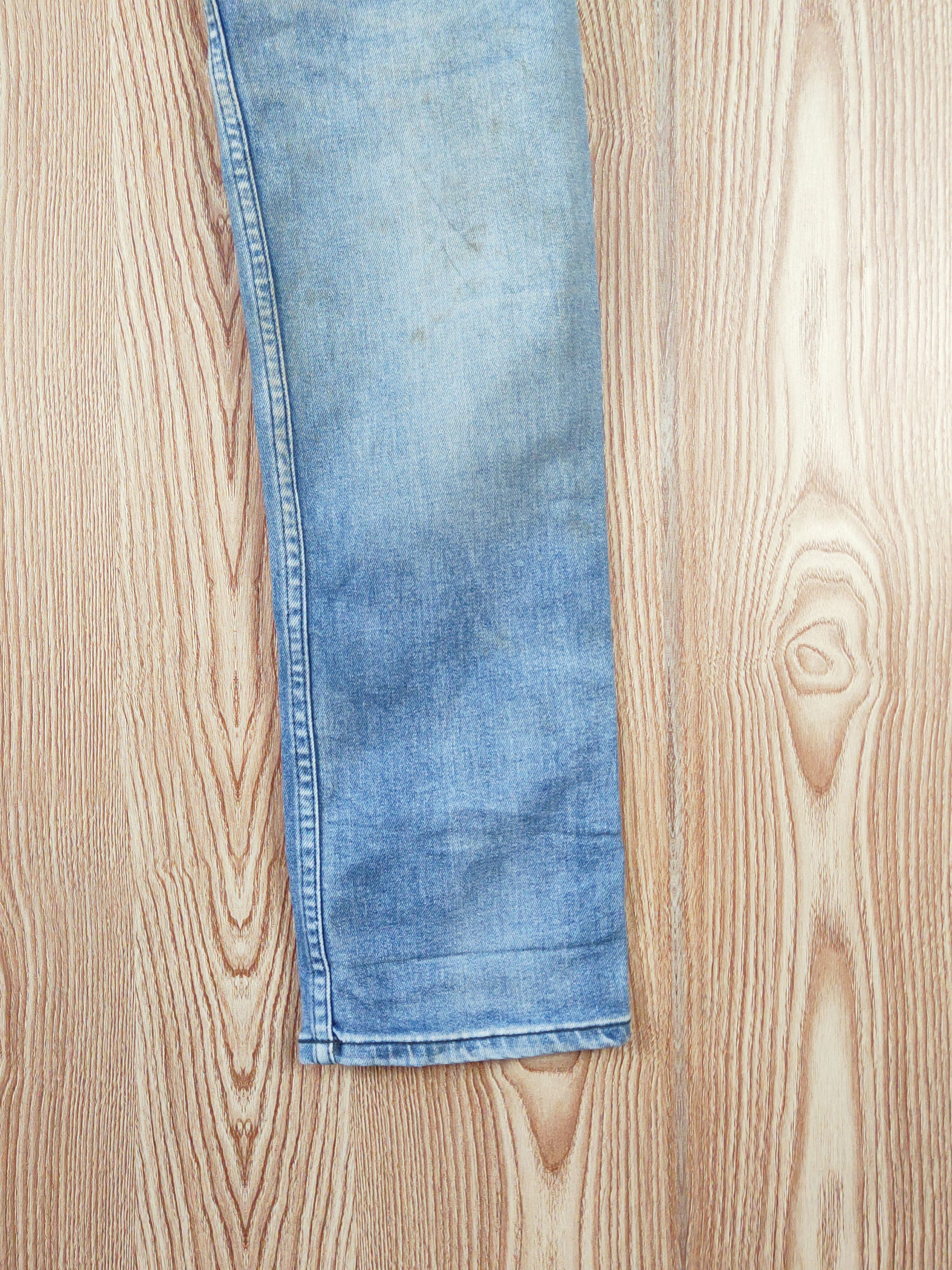 Vintage Mister Hollywood Blue Distressed Ripped Skinny Jeans #W659 Size US 34 / EU 50 - 11 Thumbnail