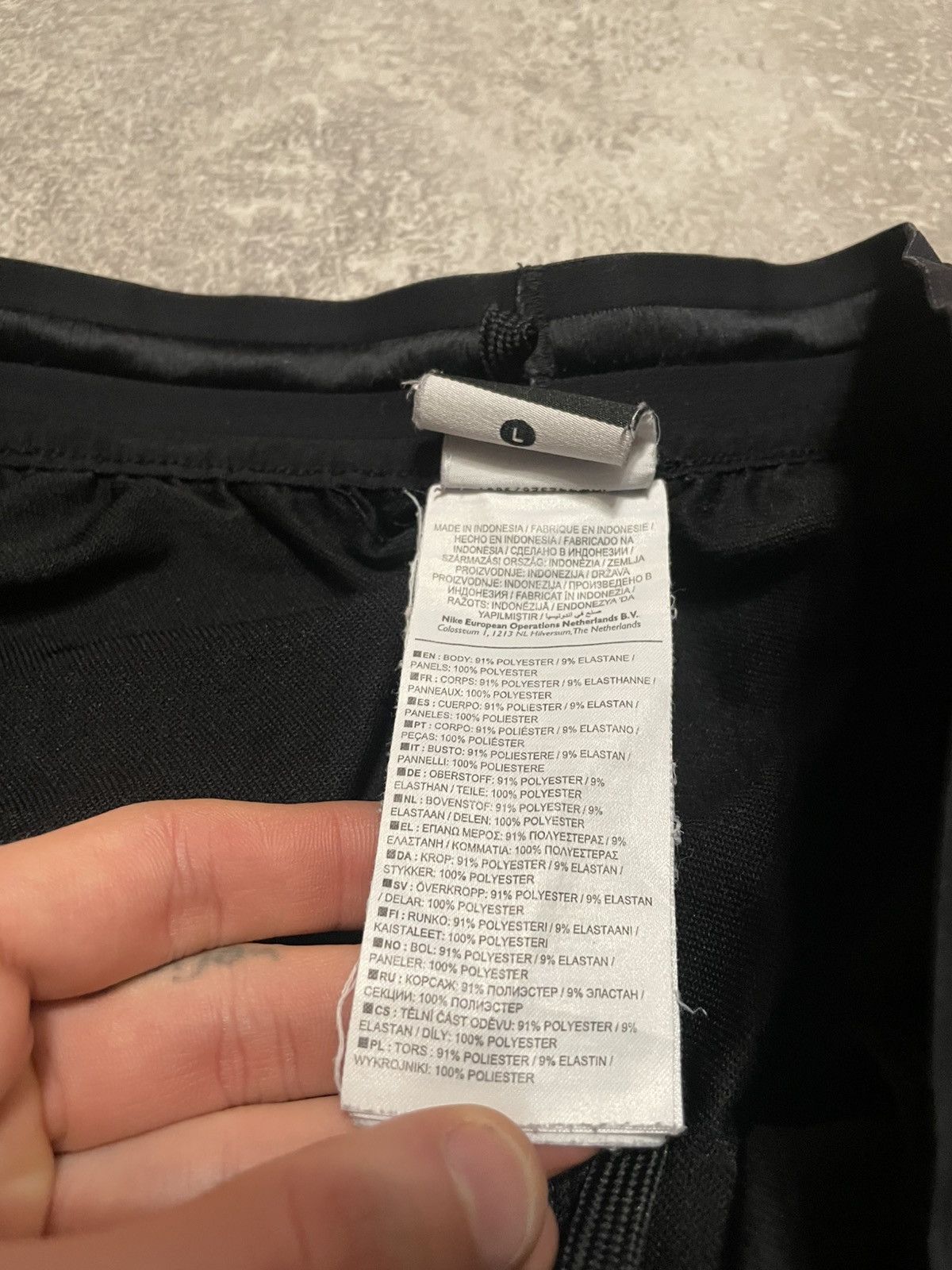 Nike Vintage Nike Dri- Fit Swoosh Logo Black Pants Size L Size US 34 / EU 50 - 12 Thumbnail