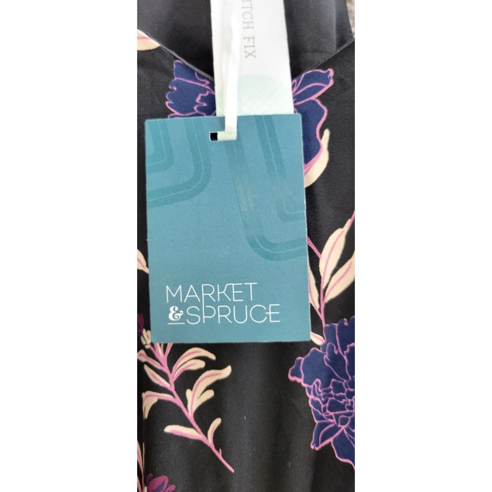 Market Market & Spruce Carmen Black Purple Floral Sundress L NWT Sleeveless Spaghetti Ruffle High Low Maxi Dress Womens Size L / US 10 / IT 46 - 7 Thumbnail