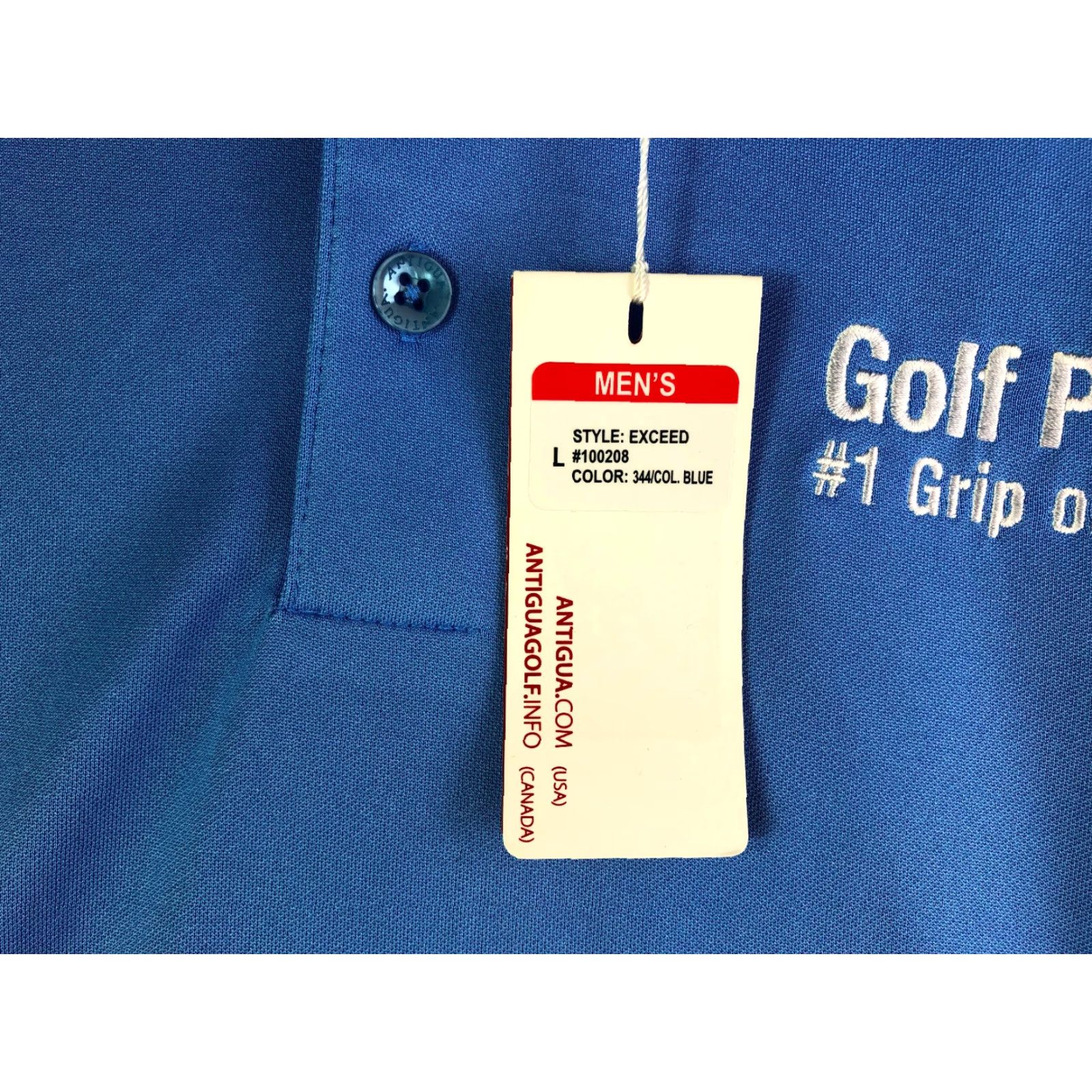 Vintage Antigua Golf Pride Blue Collared Polo Mens Size Large Size US L / EU 52-54 / 3 - 3 Thumbnail