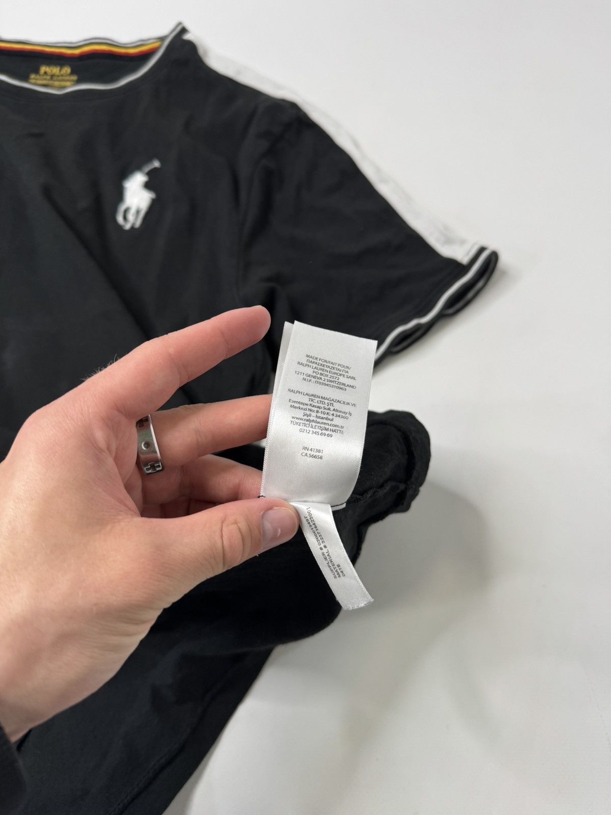Polo Ralph Lauren Vintage Black Polo Ralph Lauren pony germany tee chief keef Size US M / EU 48-50 / 2 - 7 Thumbnail