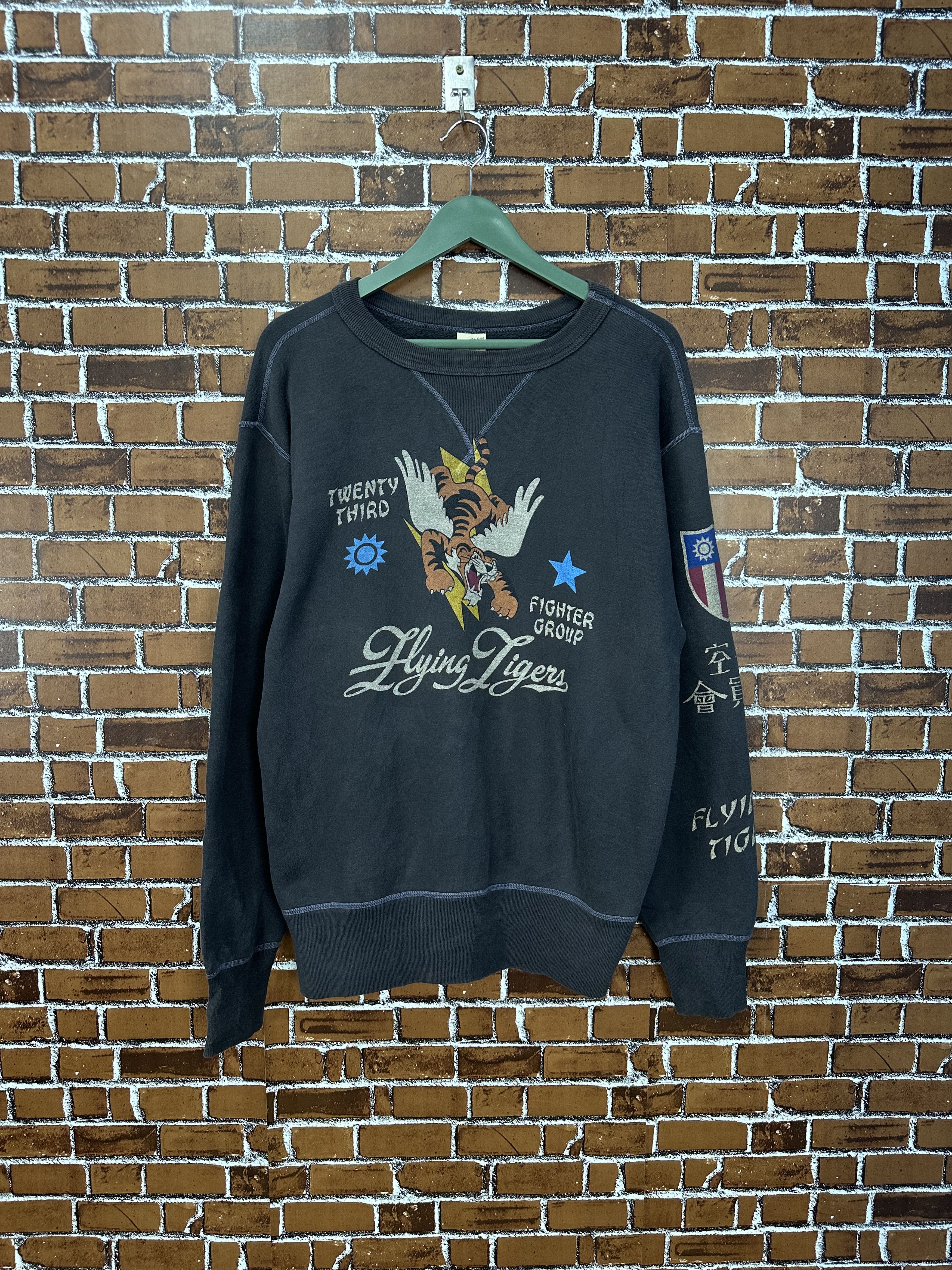 Buzz Rickson's Vintage Buzz Rickson Flying Tigers Ww2 Crewneck Z480 Size US L / EU 52-54 / 3 - 2 Thumbnail