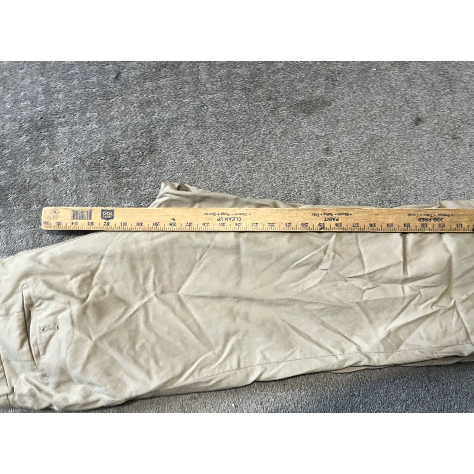 Hugo Boss HUGO BOSS Dress Pants Mens US 36x29 Beige 100% Wool Flat Front Tapered Inseam 29" Regular Mid Rise Size US 36 / EU 52 - 6 Thumbnail