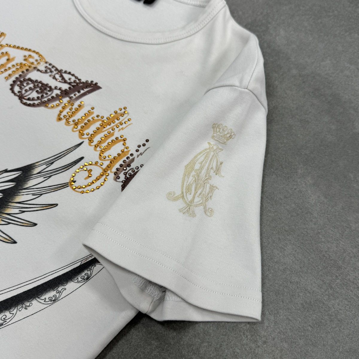 Ed Hardy Christian Audigier Los Angeles Tattoo Grenade Y2K T-Shirt Size S / US 4 / IT 40 - 9 Thumbnail