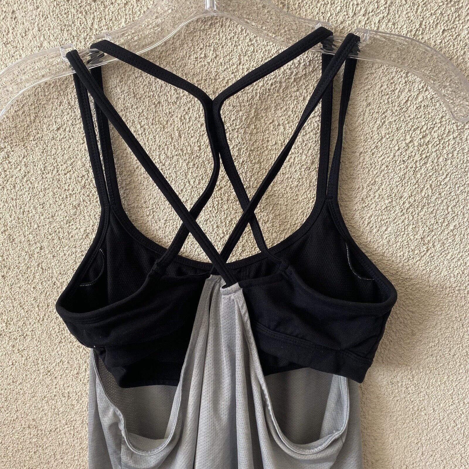 Athleta ATHLETA Womens Gray Black Full Force Built in Bra Perforated Size XS / US 0-2 / IT 36-38 - 9 Thumbnail