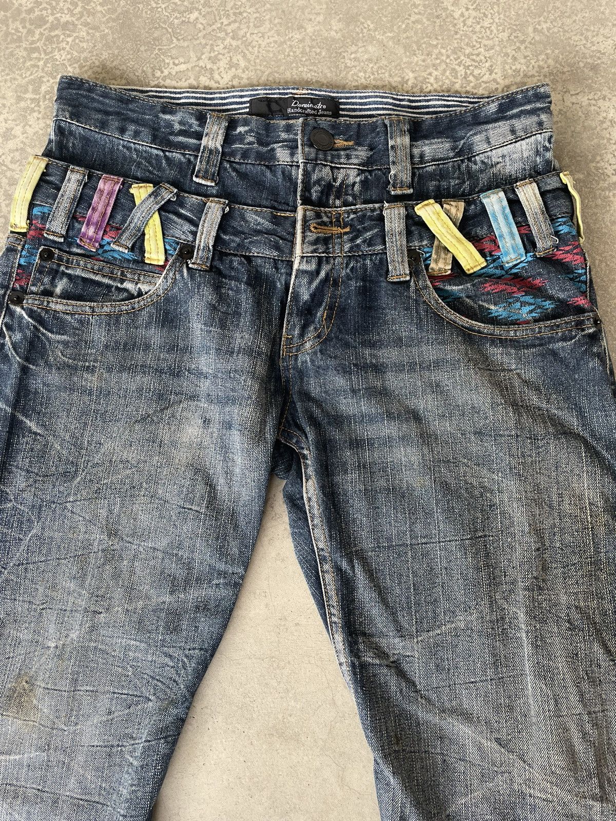 If Six Was Nine Vintage Dominate Double Waist Denim Pants Size US 32 / EU 48 - 6 Thumbnail