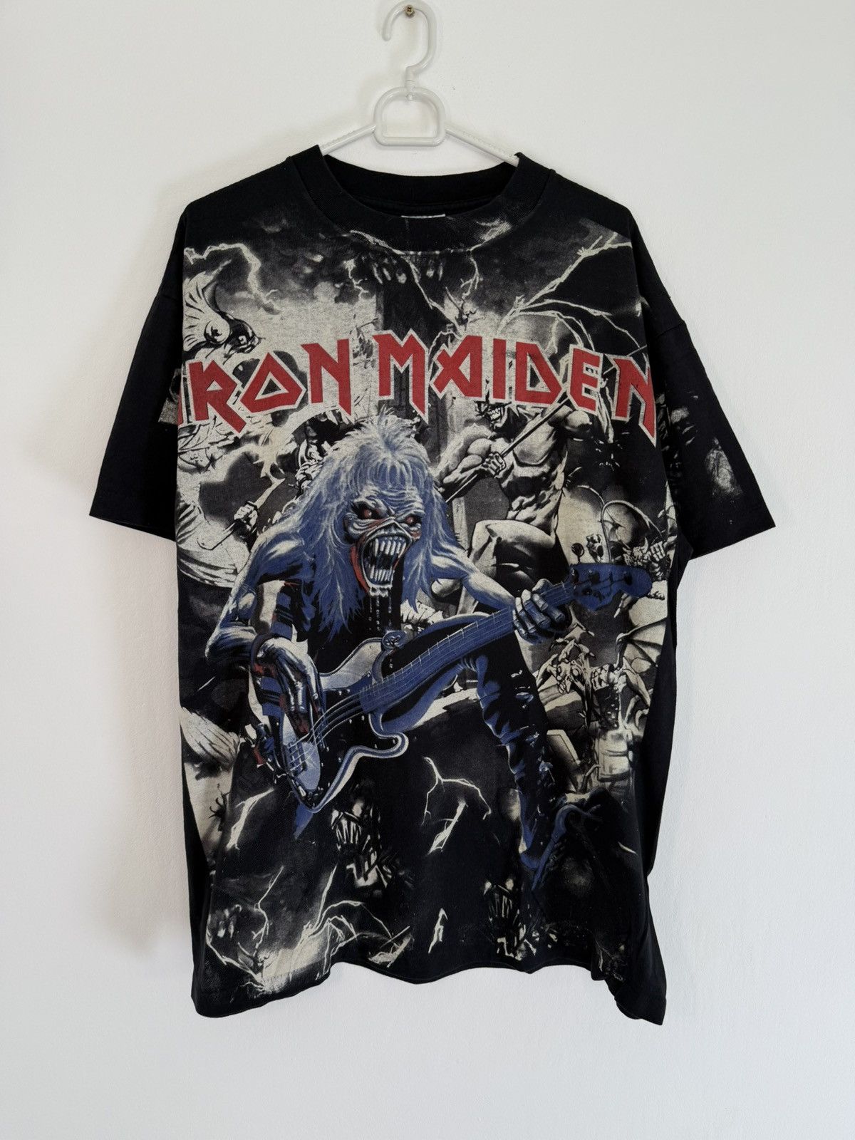 Vintage Iron Maiden vintage t shirt metal tee merch all over print Size US XL / EU 56 / 4 - 1 Thumbnail