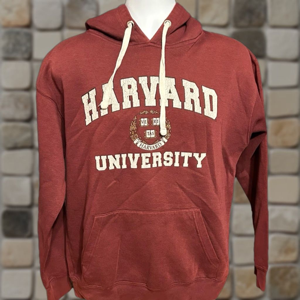 Vintage VTG Harvard University Hoodie Men Medium Maroon Kangaroo Pocket Bay State Gear Size US M / EU 48-50 / 2 - 1 Thumbnail