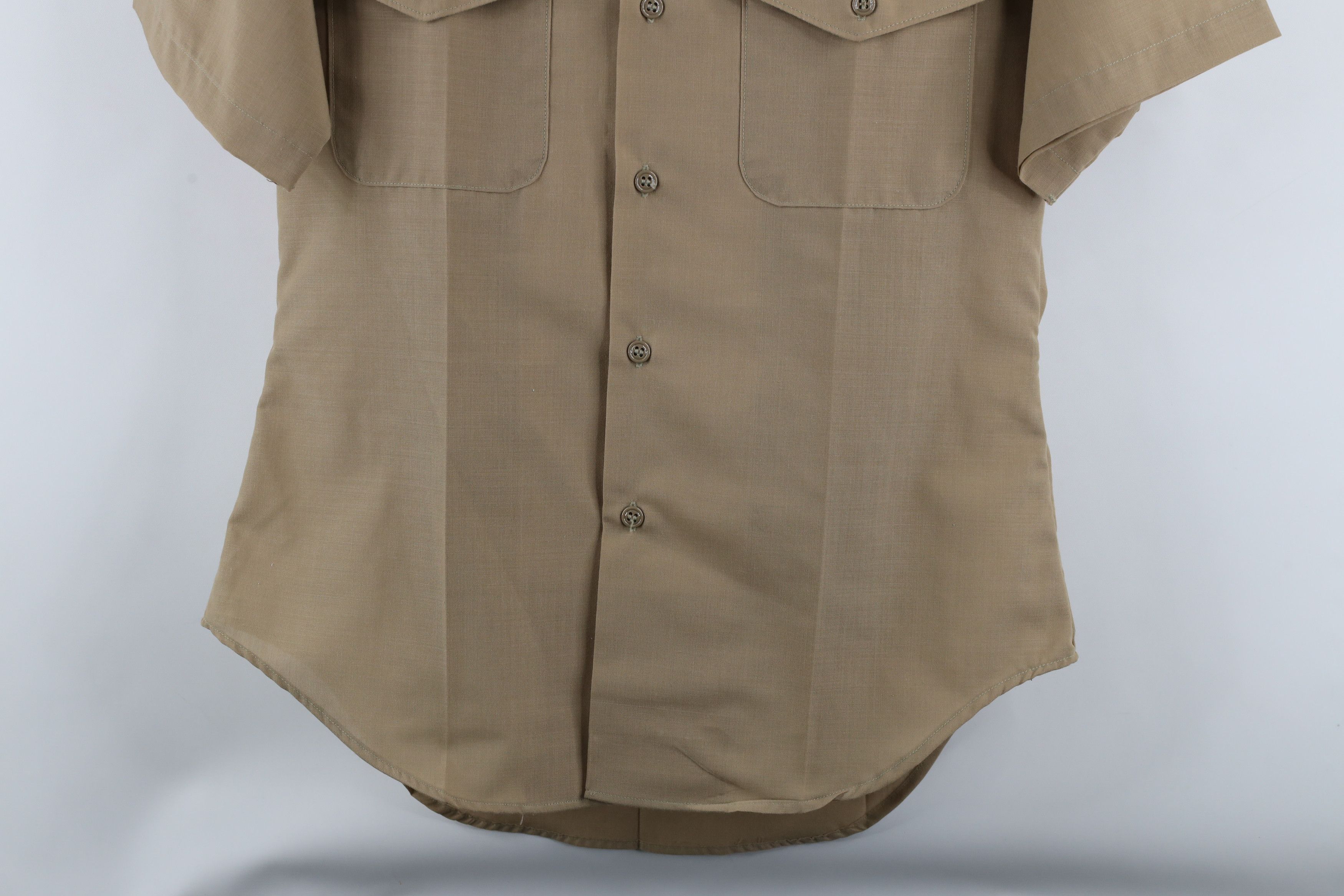 Vintage Vintage 90s Military Short Sleeve Field Button Shirt Khaki Size US M / EU 48-50 / 2 - 3 Thumbnail