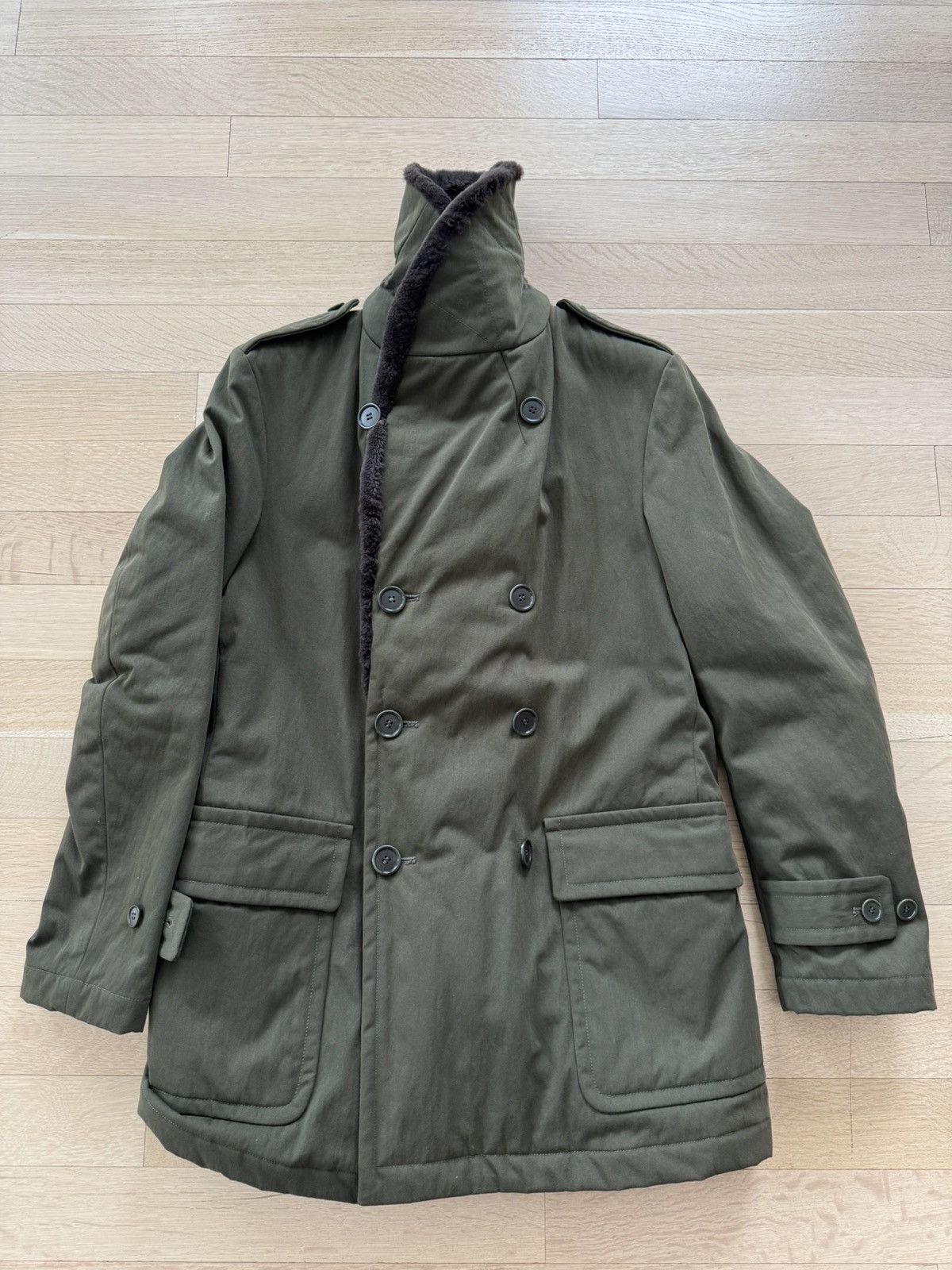 Aspesi Military inspired peacoat with fur Size US M / EU 48-50 / 2 - 7 Thumbnail