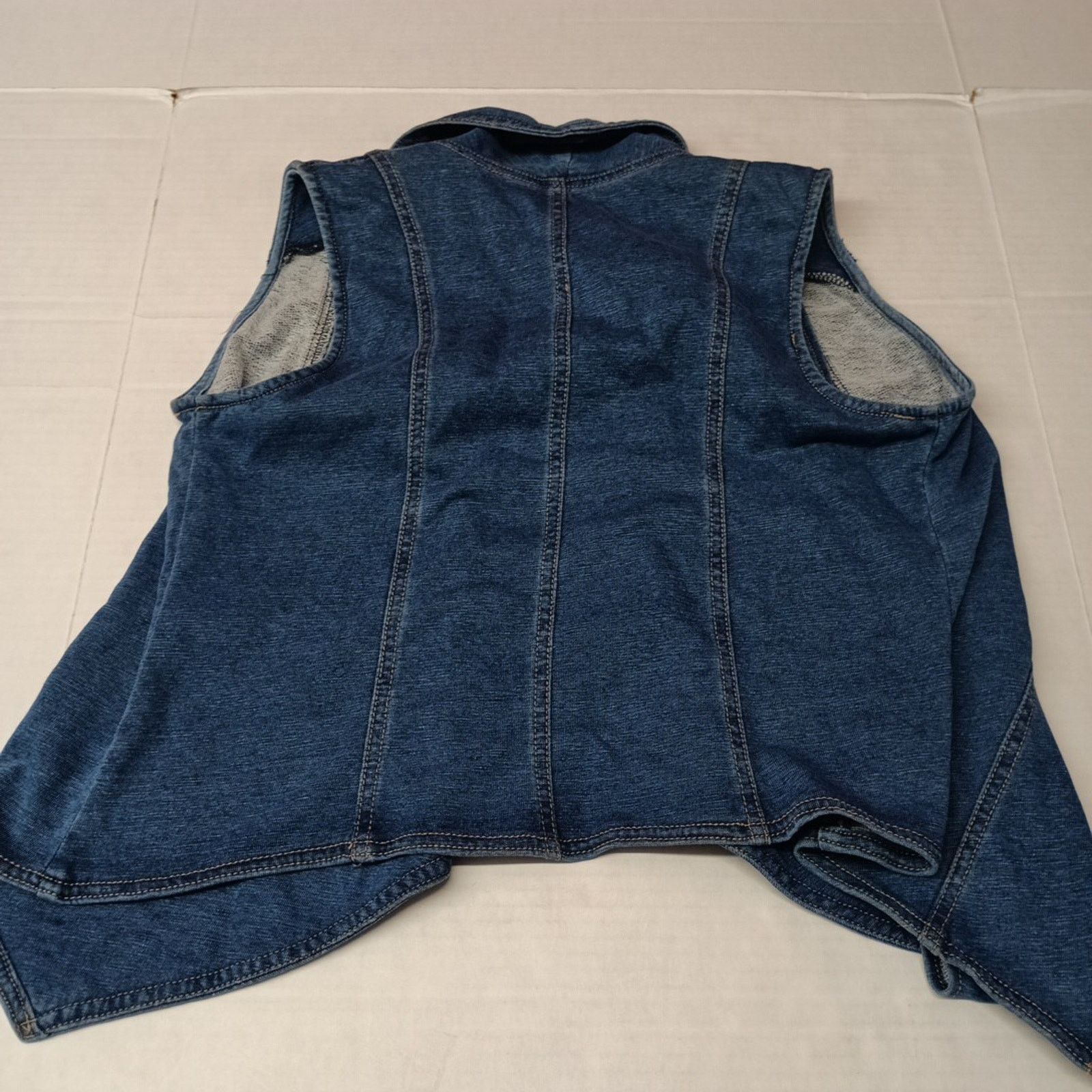 AMI AMI Open Drape Front Denim Jean Vest Women's Size M Blue Size M / US 6-8 / IT 42-44 - 6 Thumbnail