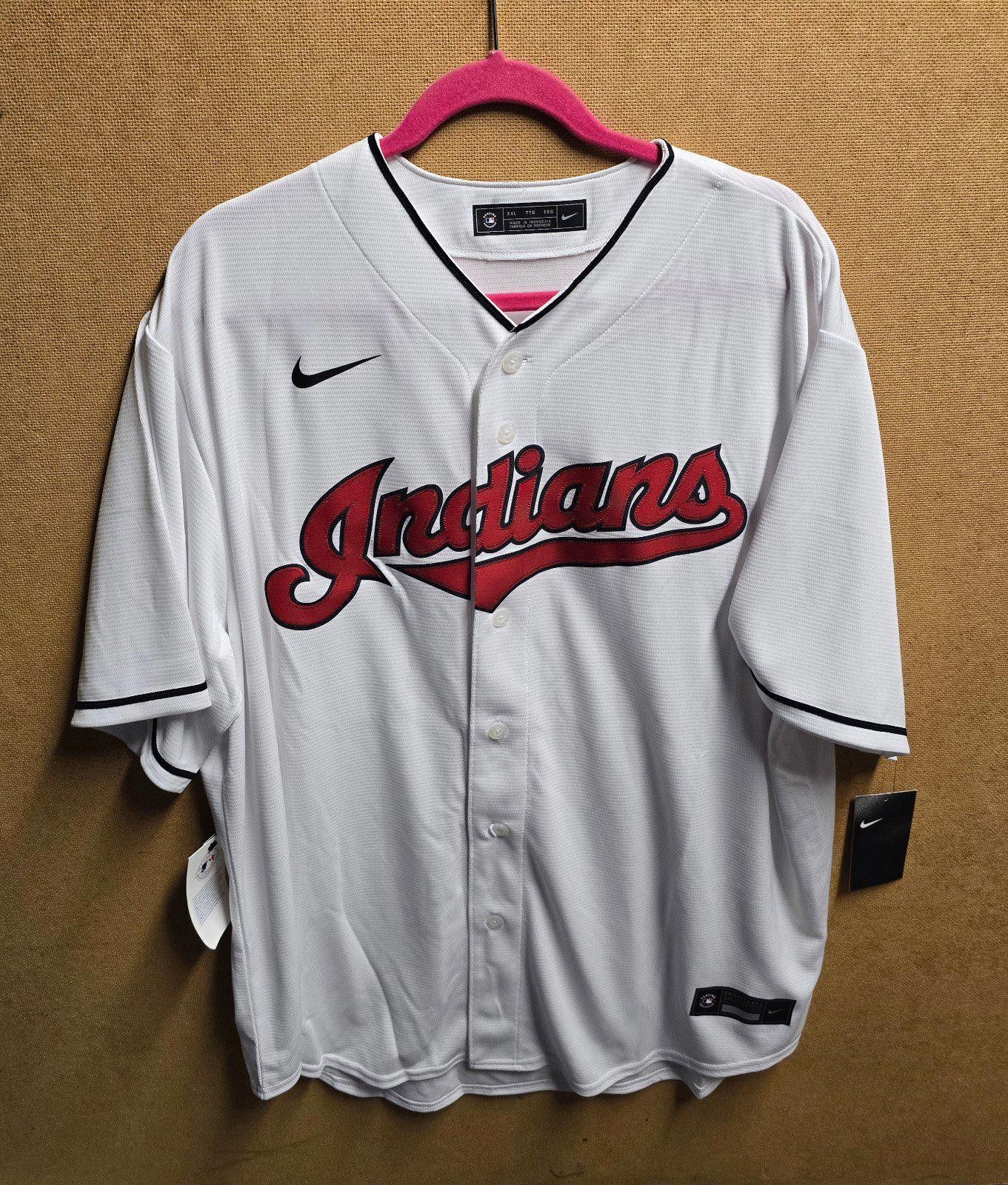 Cleveland Indians White Home Nike Jersey NEW W/TAGS XXL