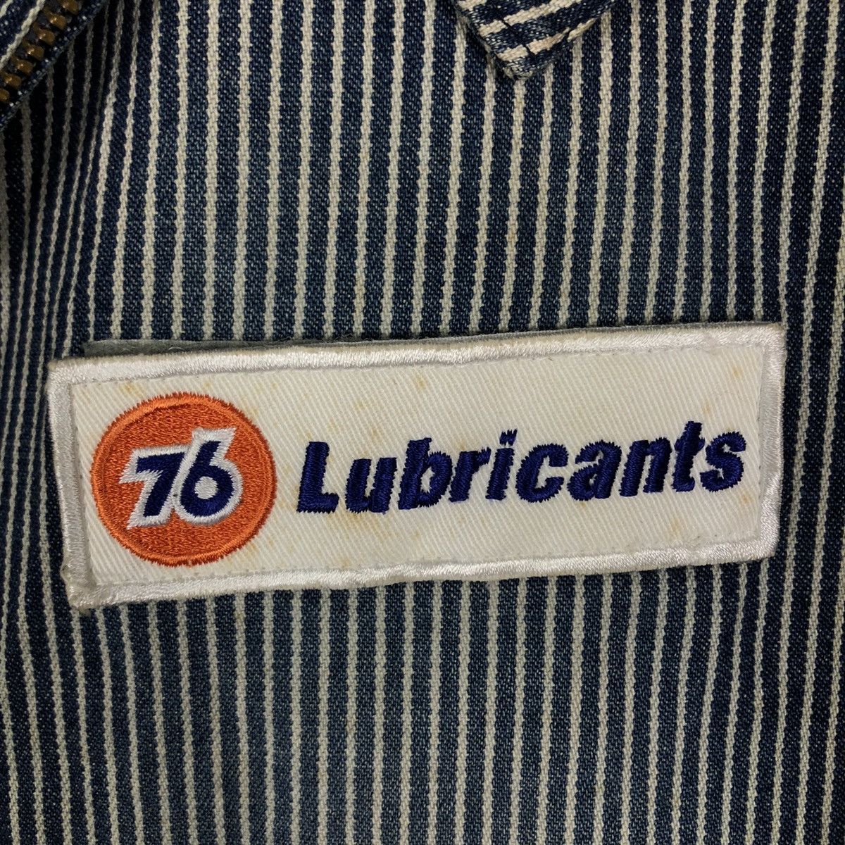 Japanese Brand 🔥90’s Striped Bomber Jacket 76 Lubricant Big Logo Size US L / EU 52-54 / 3 - 13 Thumbnail