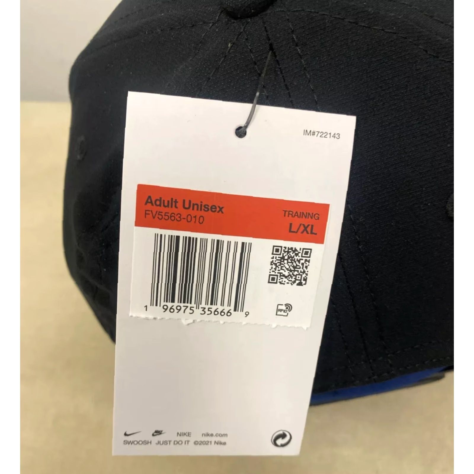 Nike NIKE BLACK BASEBALL HAT CLUB SWOOSH L/XL NEW WT UNISEX /474 DRI-FIT ADJUSTABLE CAP /472? Size ONE SIZE - 4 Thumbnail