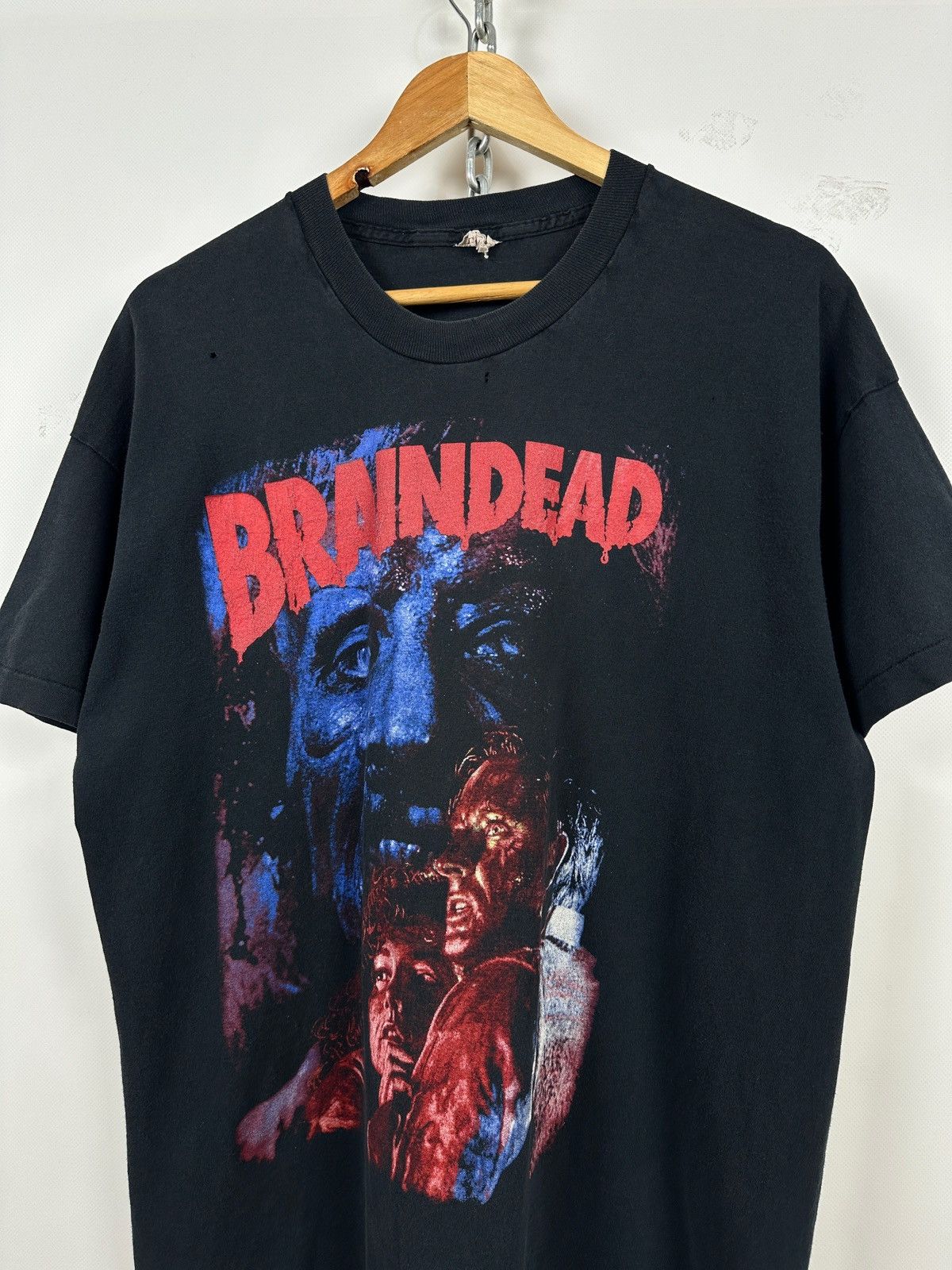 Vintage 1992 Vintage Braindead aka Dead Alive Peter Jackson T-Shirt Size US XL / EU 56 / 4 - 4 Thumbnail
