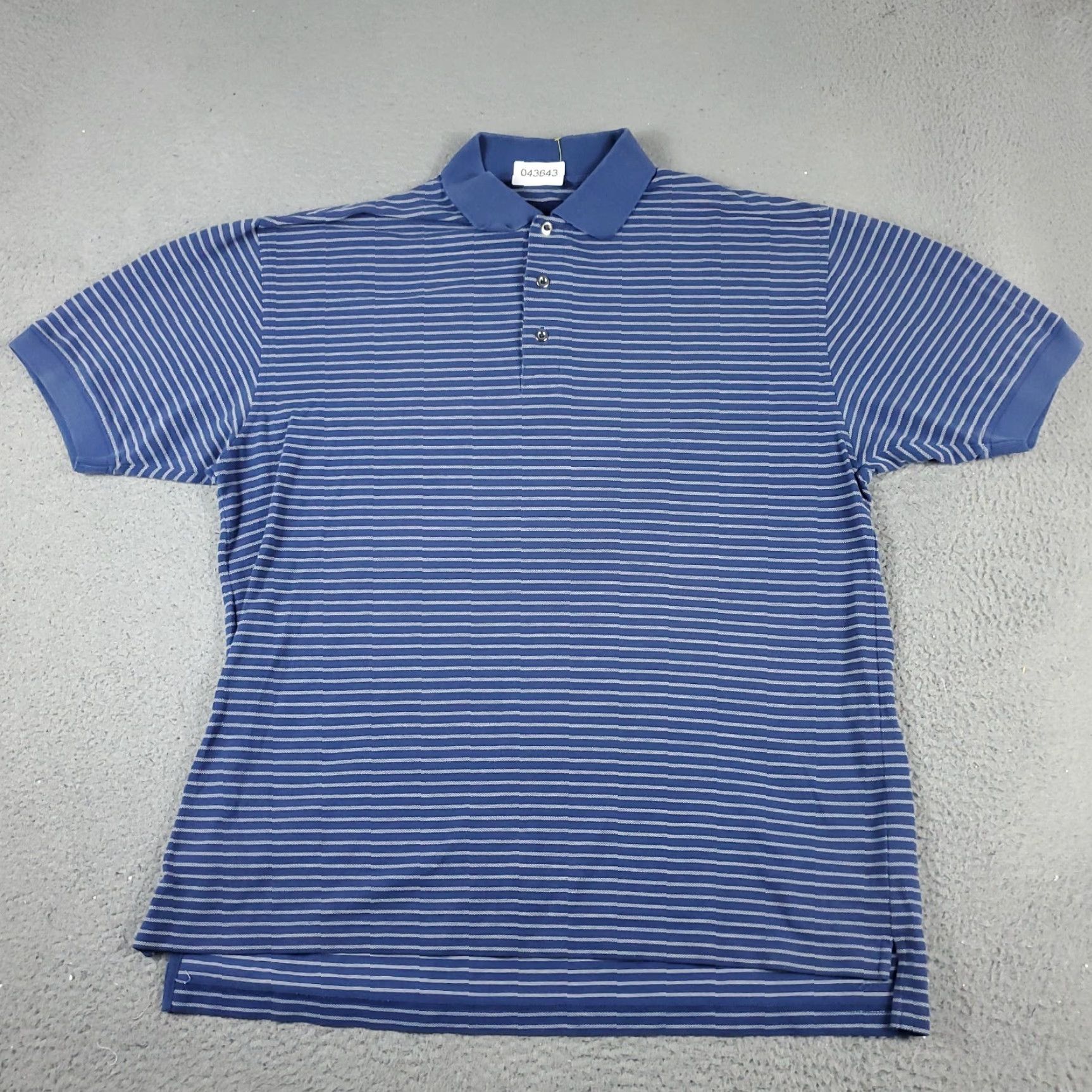 Vintage Greg Norman Polo Men XL Black Striped Short Sleeve Casual Activewear Size US XL / EU 56 / 4 - 2 Thumbnail