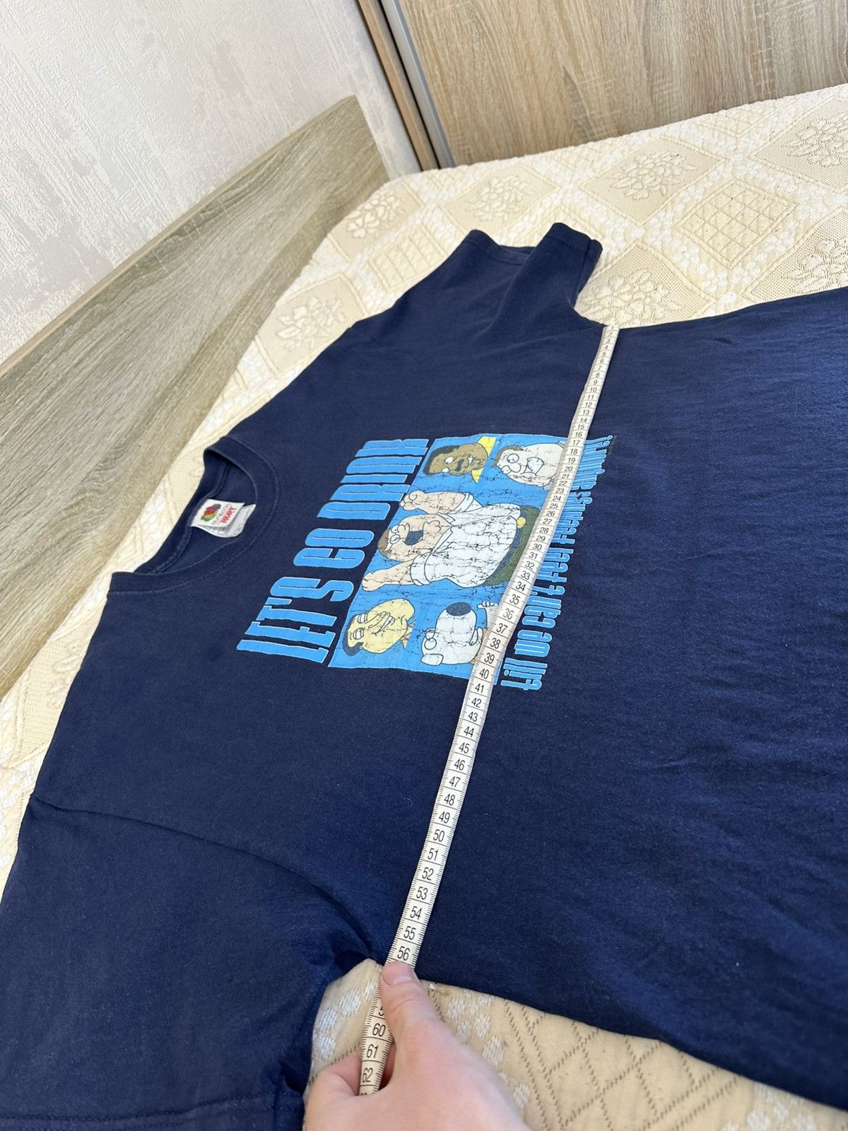 Cartoon Network 🔥 00s Vintage Family Guy 2006 Let's Go Drink Shirt Simpsons Size US XL / EU 56 / 4 - 9 Thumbnail