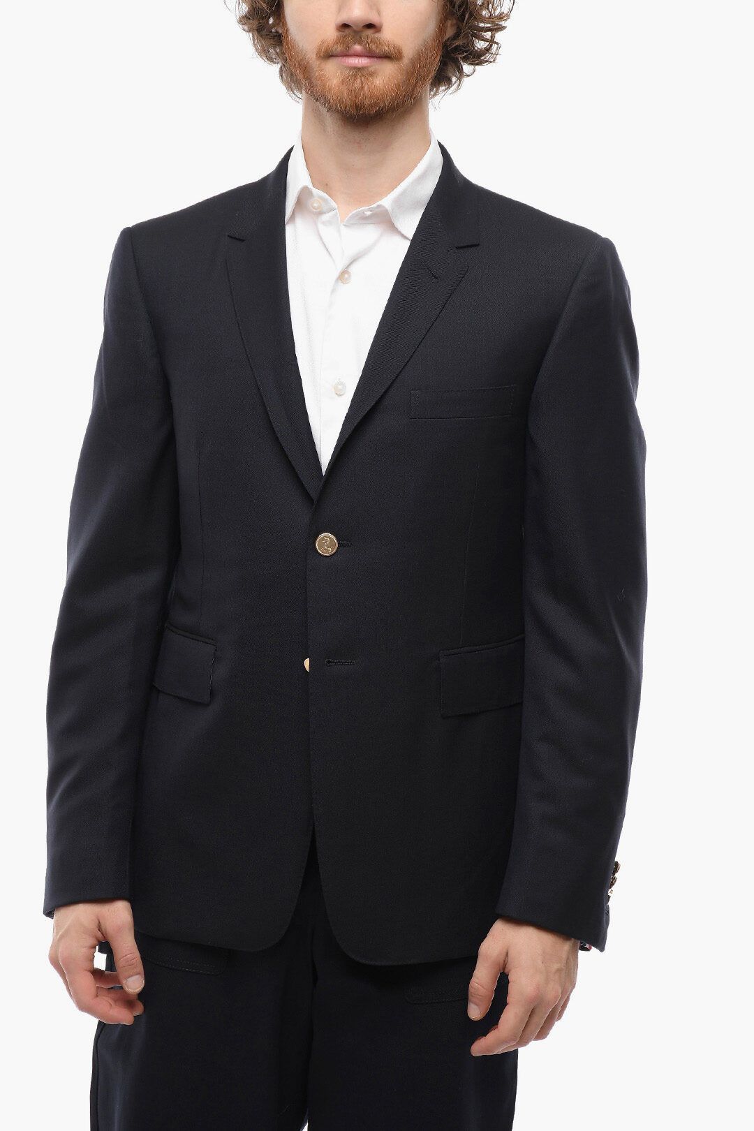 image of Thom Browne Og1Mm1223 Blazer In Blue, Men's (Size Large)