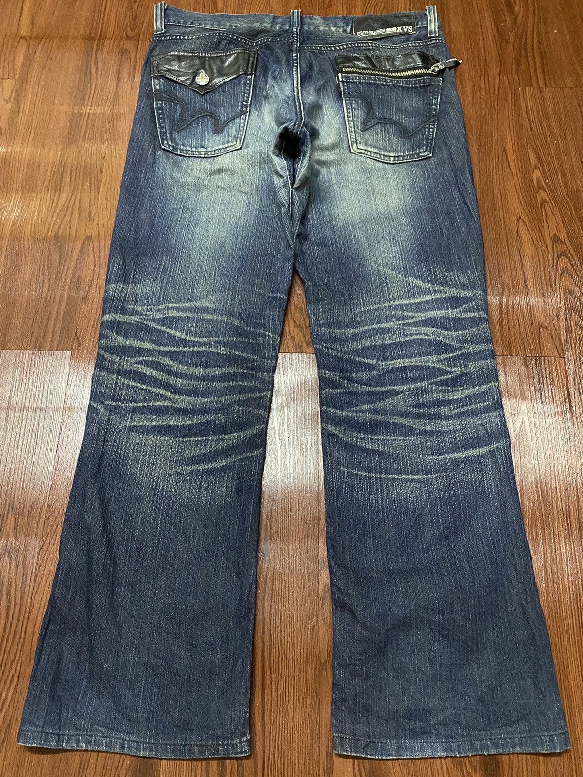Edwin Vintage EdwiN XVS Blue wash Distressed Jeans Size US 36 / EU 52 - 2 Thumbnail