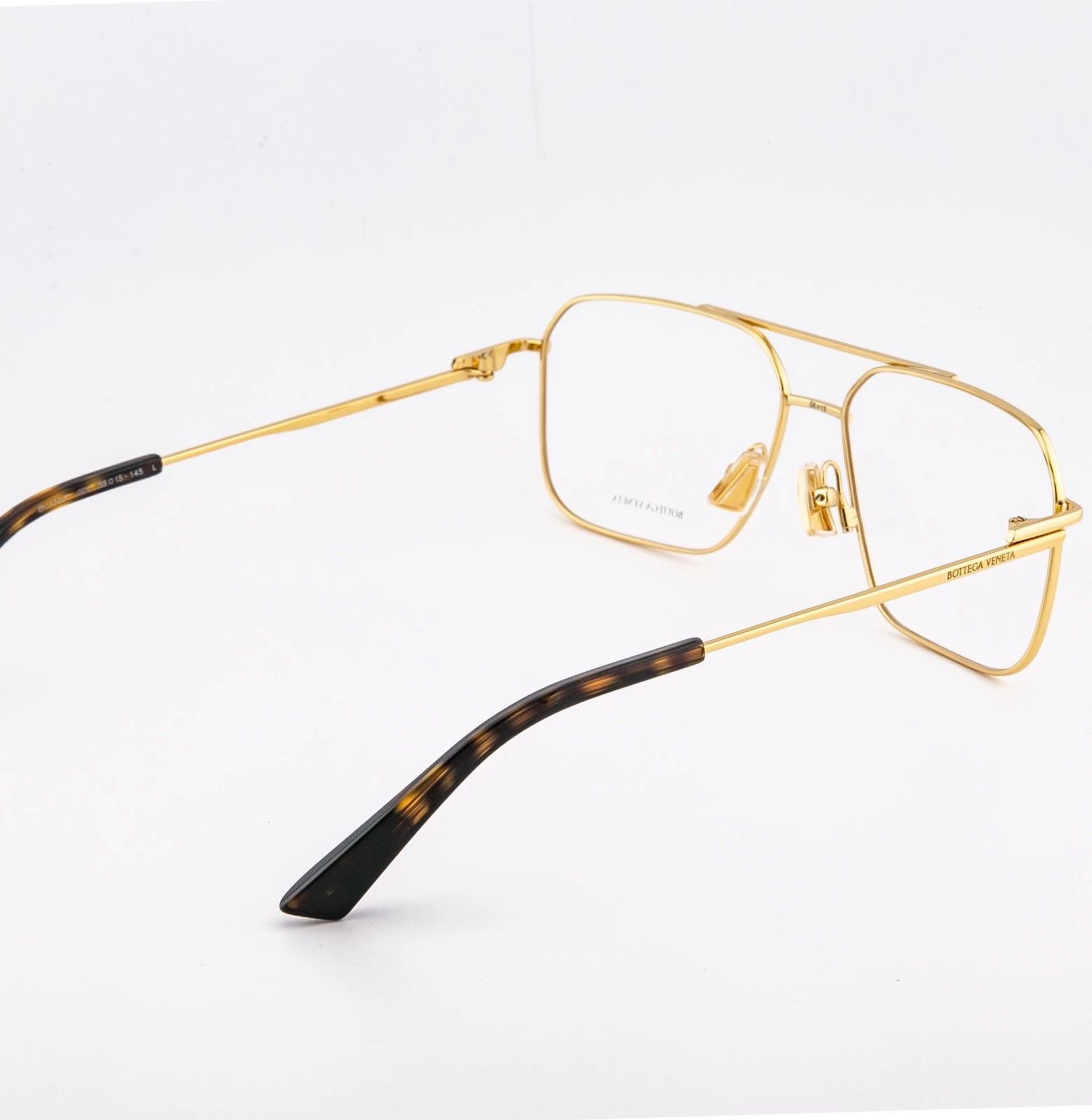 Bottega Veneta BOTTEGA VENETA 1384 CLASSIC BV1384O Gold Brown Optical 001 Size ONE SIZE - 3 Thumbnail