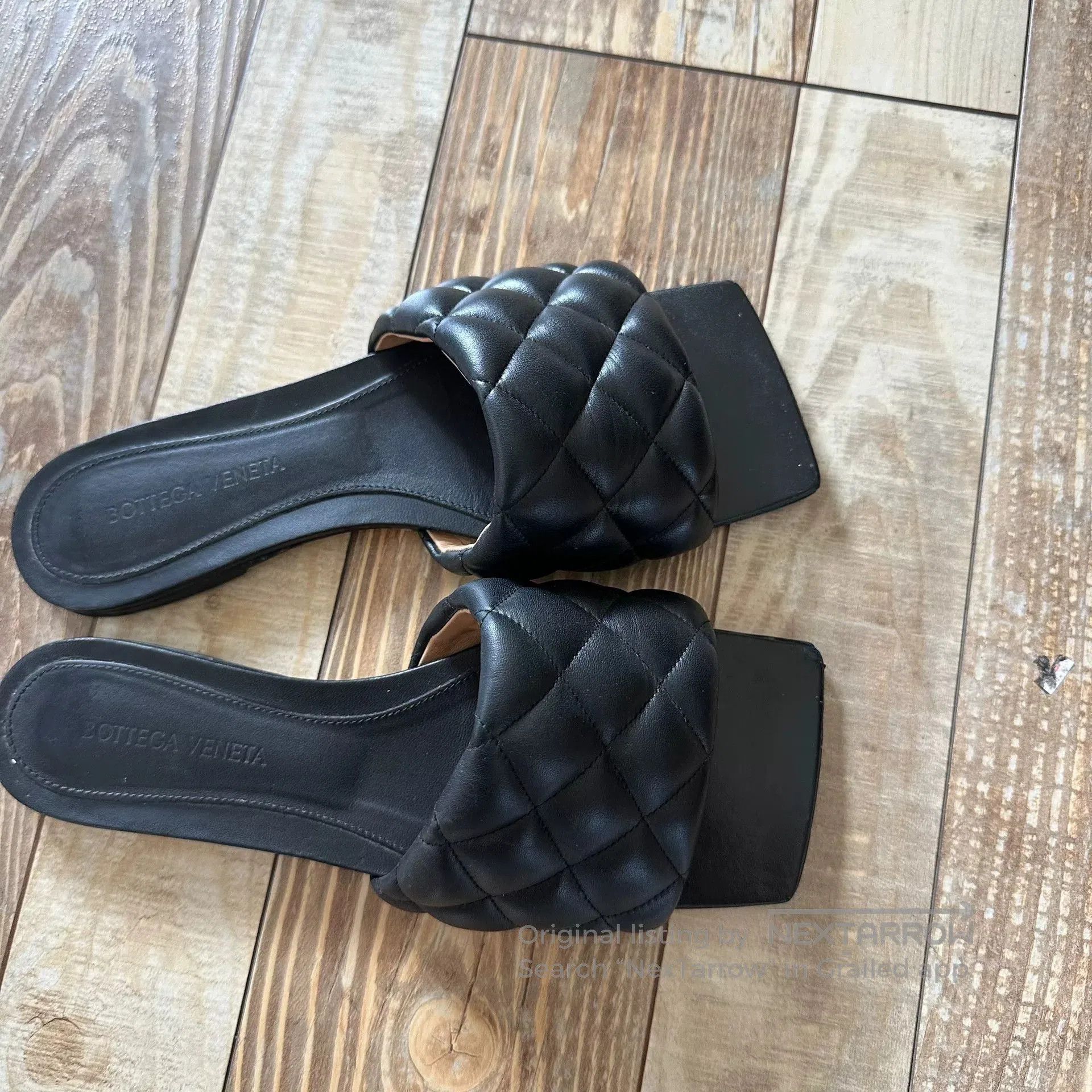 Bottega Veneta Bottega Veneta Quilted Leather Slippers. Size US 7 / IT 37 - 7 Thumbnail