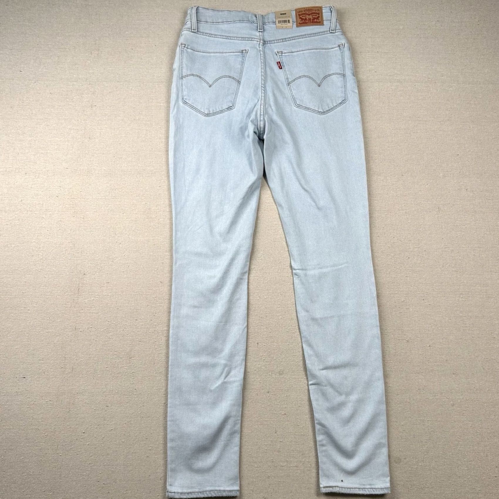 Levi's VINTAGE Levi's Jeans Womens 29 High Rise Skinny 29x30 Distressed Light Wash Denim Blue Cotton Viscose 5-Pocket Mens Womens Size 29" - 2 Thumbnail