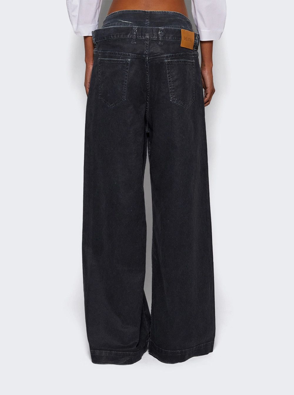 The Attico o1mle0526 Wide Leg Jeans in Navy Blue Size 30" / US 8 / IT 44 - 5 Thumbnail