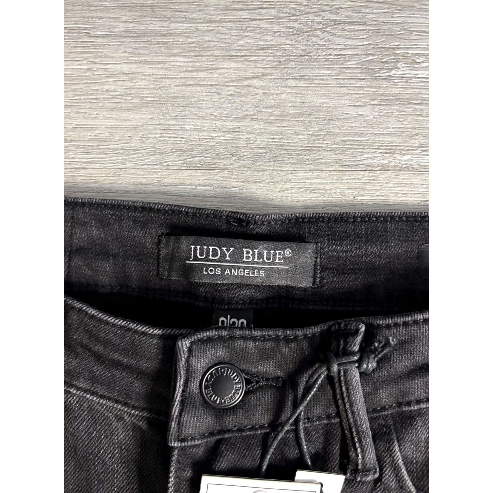 Denime VINTAGE Judy Blue Jeans Womens 9/29 Black 90s Straight Relaxed Distressed Denim Stretch Shirt Category: Jeans Size 30" / US 8 / IT 44 - 3 Thumbnail