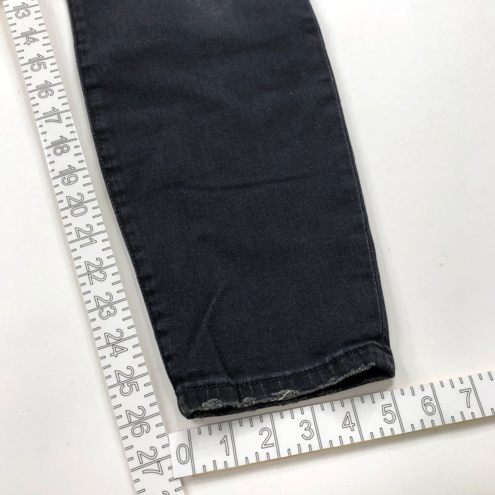 Vintage Current/Elliott Stiletto Jeans Black Mid Rise Denim 32 Regular Women’s 5-Pocket Cotton Blend Jeans Retro Ready List Size 24" / US 00 / IT 34 - 5 Thumbnail